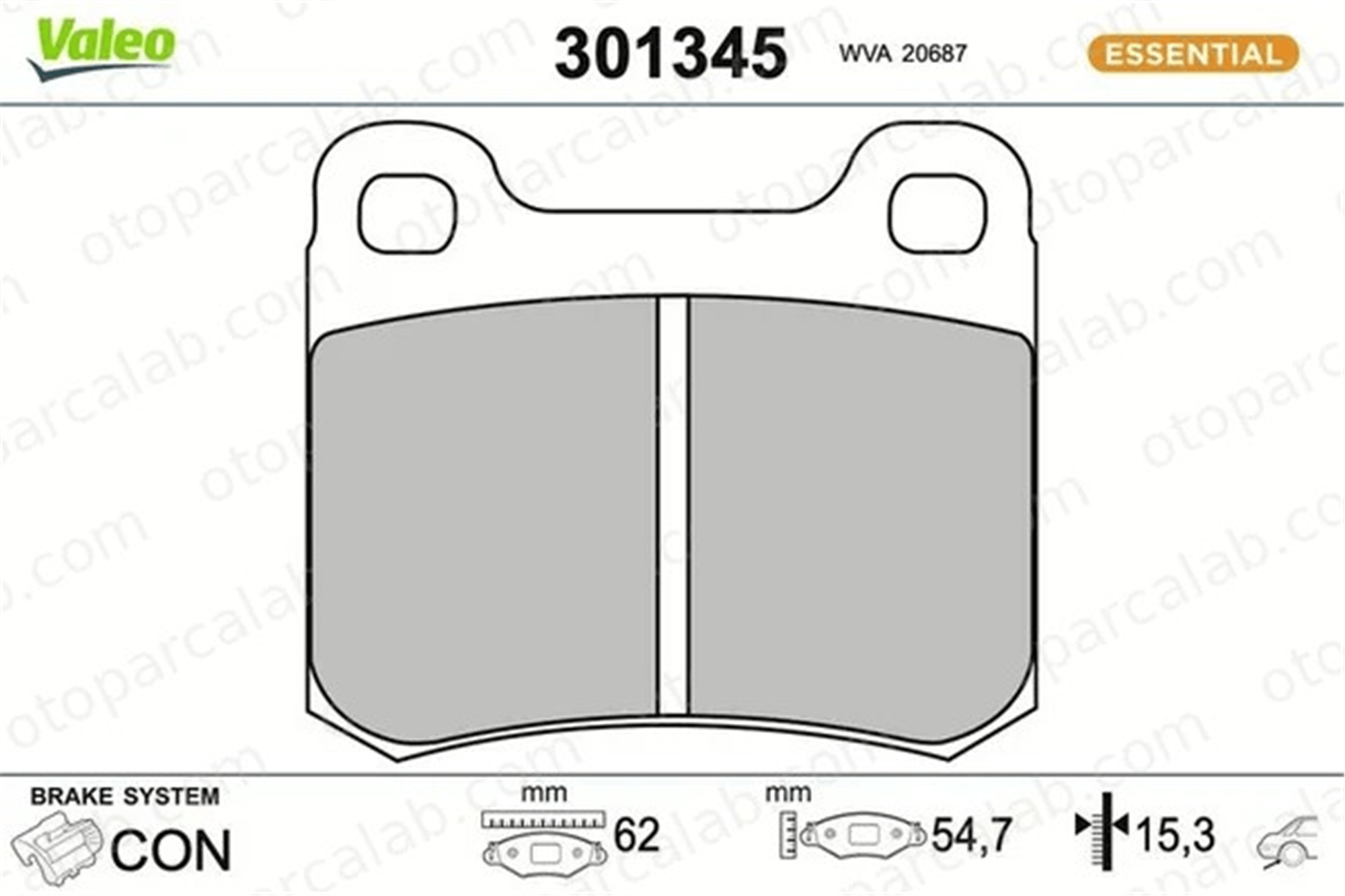 OPTIMAL BP-O9423 Fren Disk Balata Arka MERCEDES-BENZ 124 Sedan C-SERISI 4209820 A0004209820