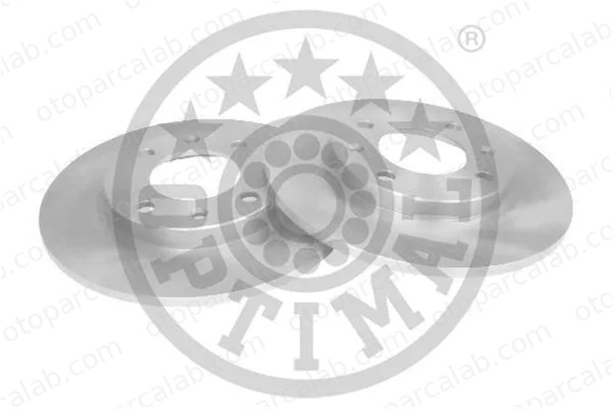 OPTIMAL BS-1280C Fren Disk Ayna Arka Sağ ve Sol CITROËN ZX PEUGEOT 206 Hatchback 4246G6 95661749