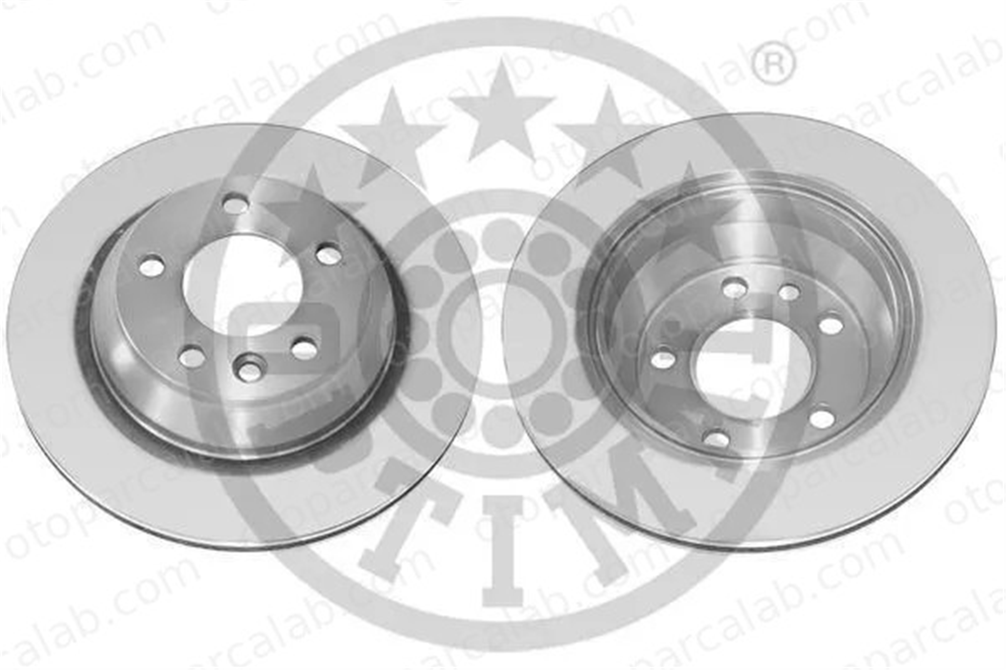 OPTIMAL BS-8042C Fren Disk Ayna Arka Sağ ve Sol VW MULTIVAN T5 TRANSPORTER T5 Minibüs/Otobüs 7L6615601G 7L6615601E