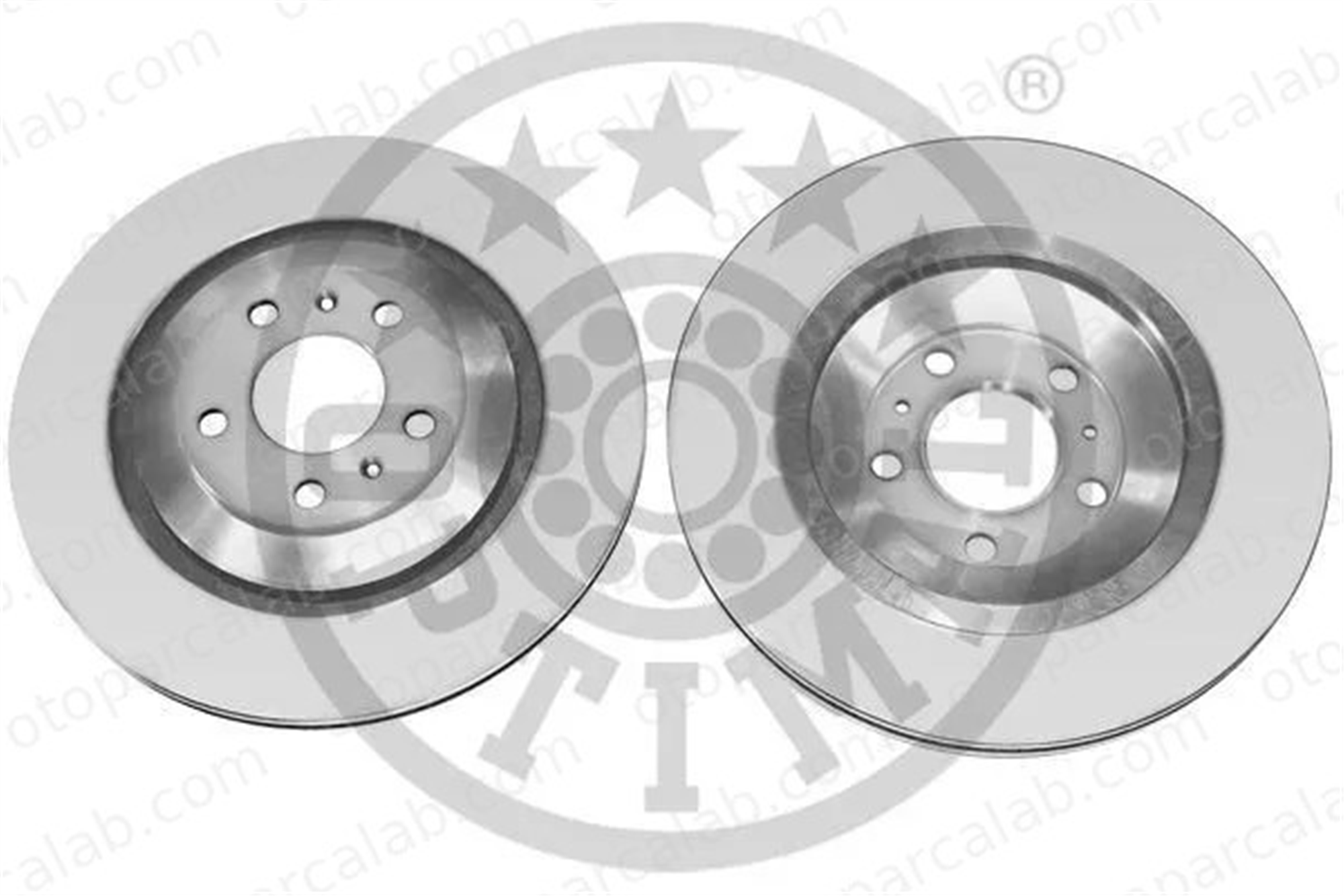 OPTIMAL BS-8172C Fren Disk Ayna Arka Sağ ve Sol BENTLEY CONTINENTAL Coupe AUDI A8 D3 3D0615601C 3D0615601