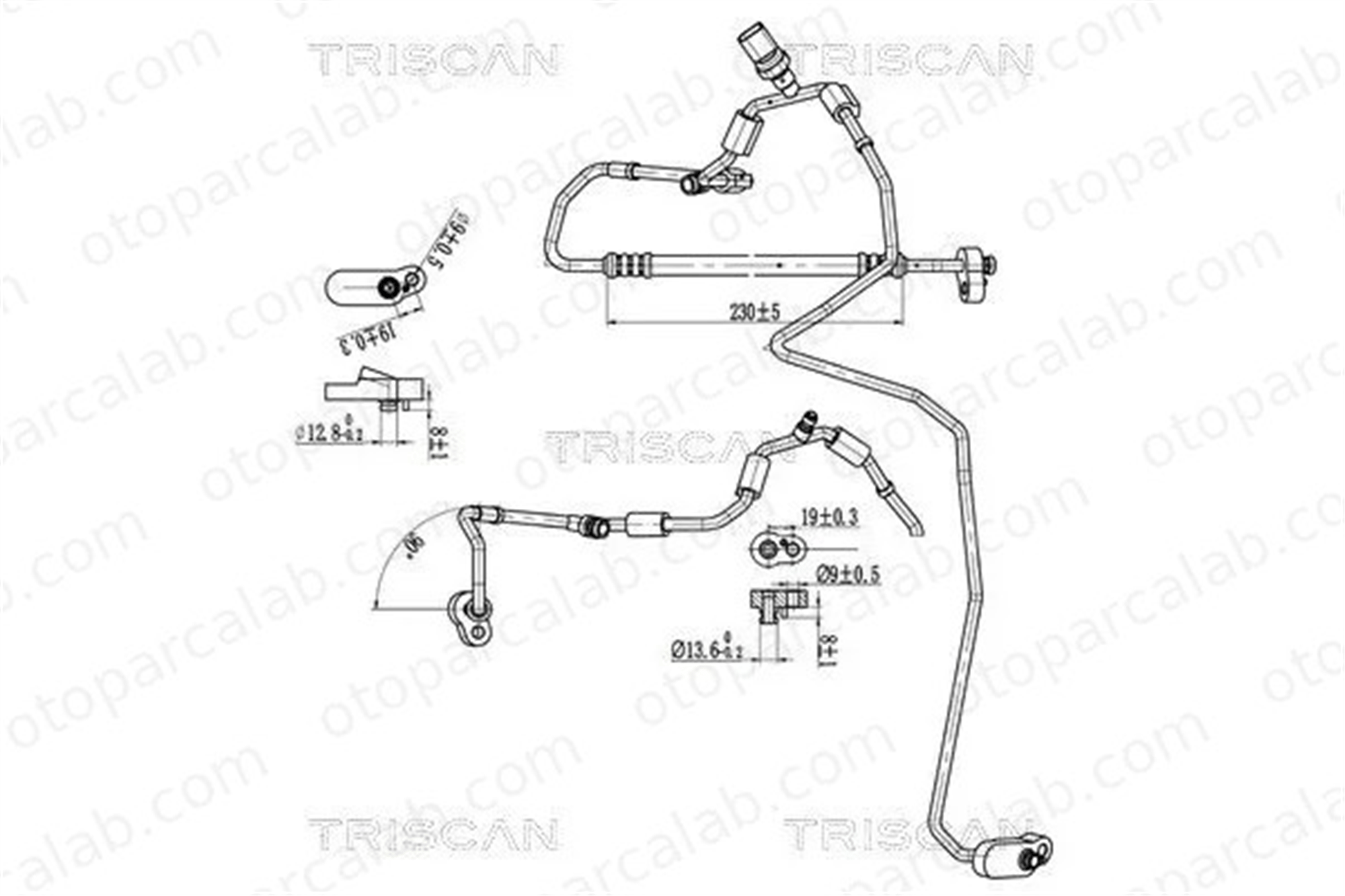 OPTIMUM 6C0820741AE Klima Hortumu SEAT IBIZA IV IBIZA IV SC 6C0820741AE 6C0820741S