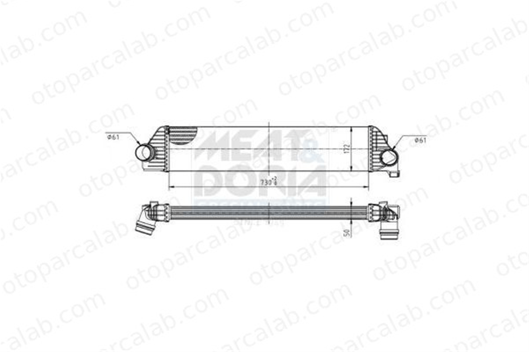 ORIS 1497-4835 Turbo Radyatörü ORİS 1497-4835 OPEL MOVANO B Panelvan/Van MOVANO B Platform şasi 144960015R 2141000Q0D