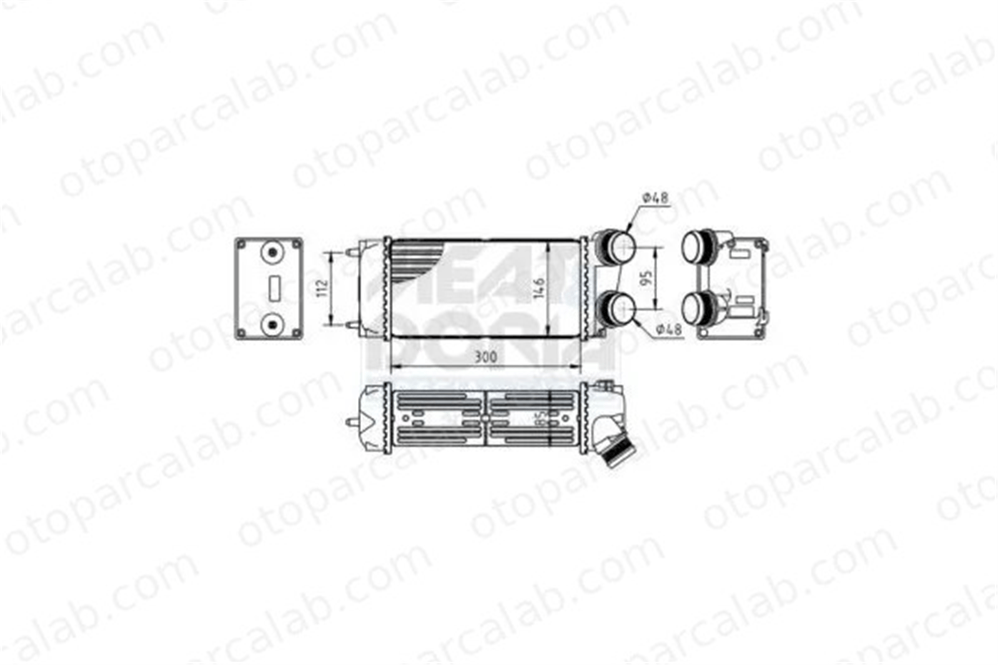 ORIS 1640-4835 Turbo Radyatörü ORİS 1640-4835 CITROËN C4 Coupe C4 GRAND PICASSO I 384H5 00000384H5