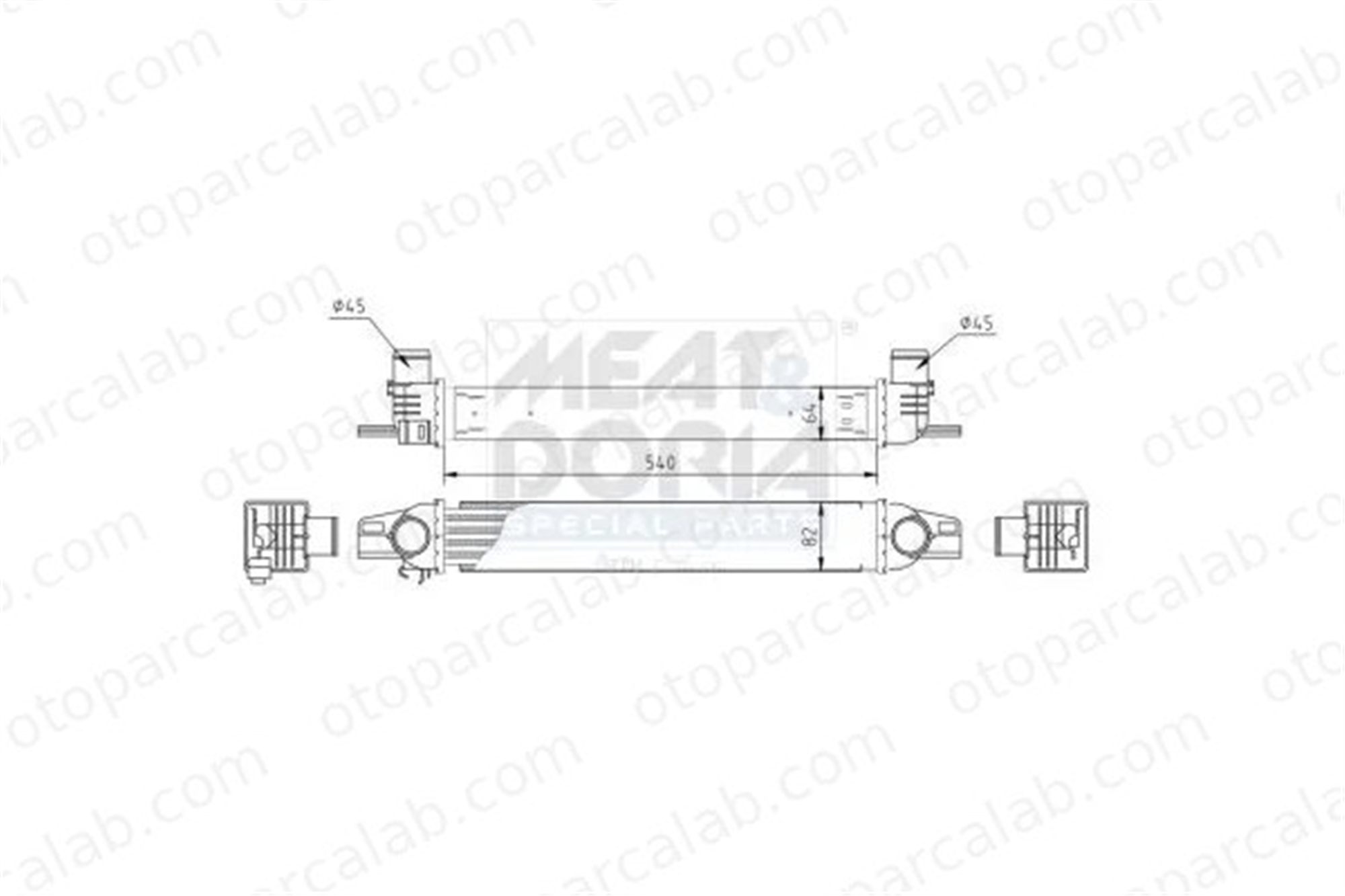ORIS 1670-4835 Turbo Radyatörü ORİS 1670-4835 FIAT FIORINO Kasa/büyük limuzin QUBO 51790623 384L7