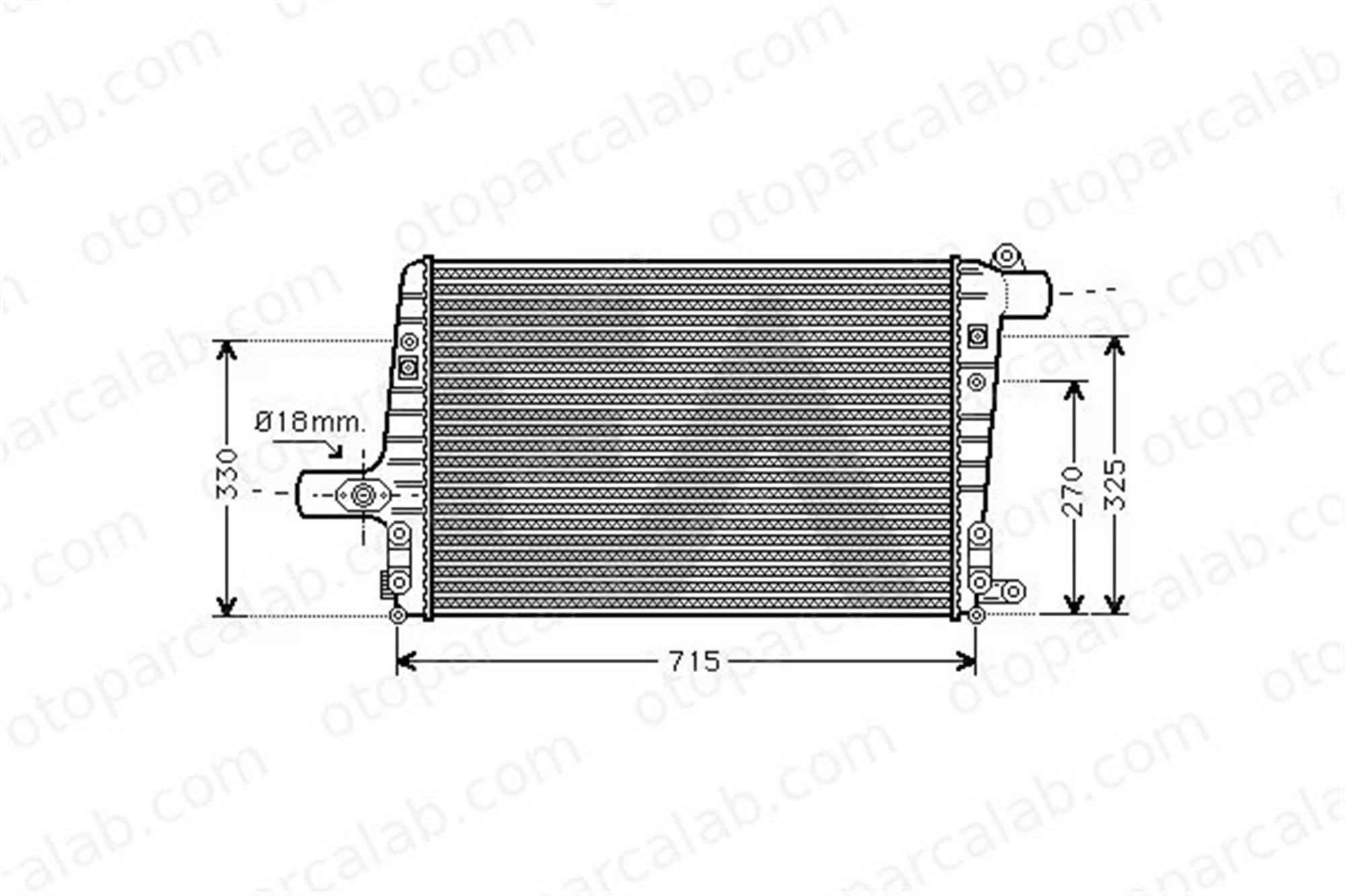 ORIS 2007-4835 Turbo Radyatörü ORİS 2007-4835 AUDI A6 C5 A6 C5 Avant 8ML376776 4B0145805A
