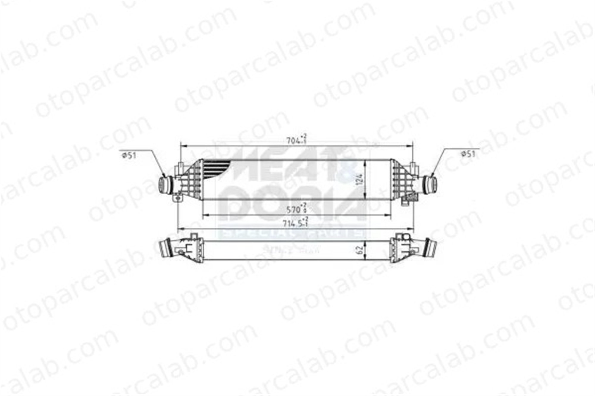 ORIS 798-4835A Turbo Radyatörü ORİS 798-4835A OPEL MOKKA / MOKKA X CHEVROLET TRAX 95026333 1302263