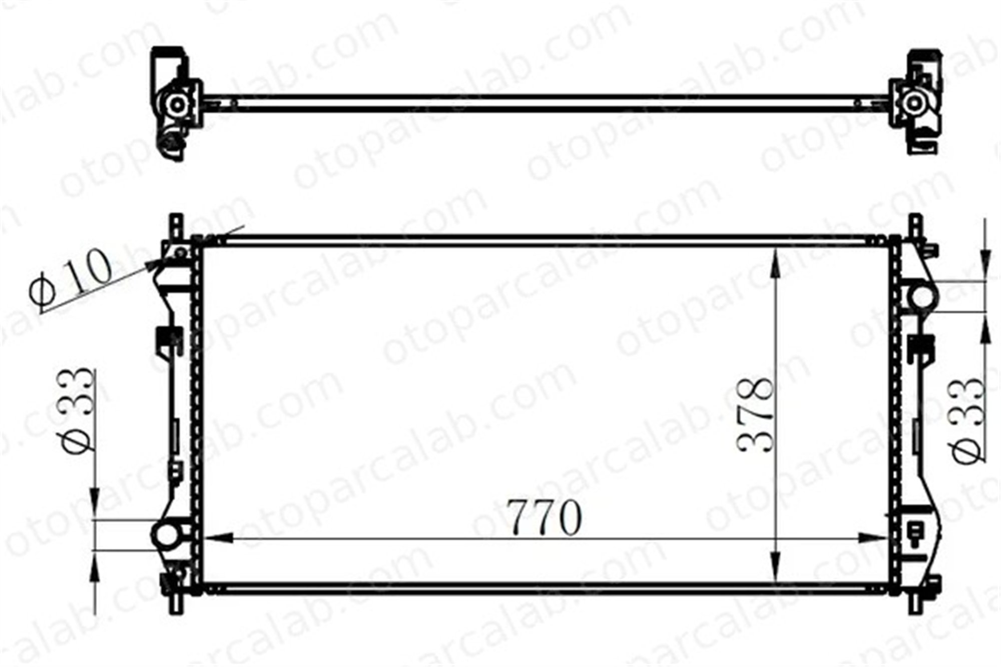 ORIS BFR059026 Su Radyatörü ORİS BFR059026 FORD TRANSIT Panelvan/Van TRANSIT Platform şasi 1671798 1103119
