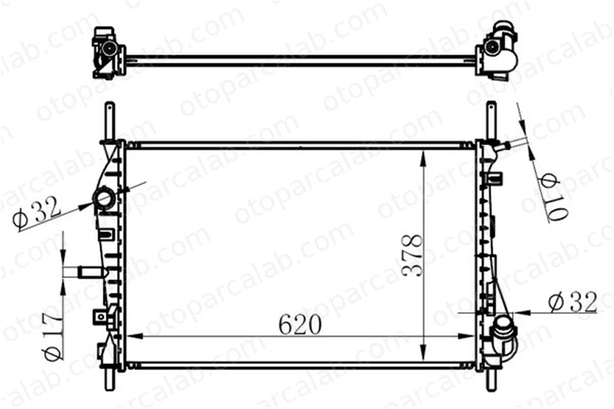 ORIS BFR130026 Su Radyatörü ORİS BFR130026 FORD MONDEO III Sedan MONDEO III ME2S718005AD 1216264