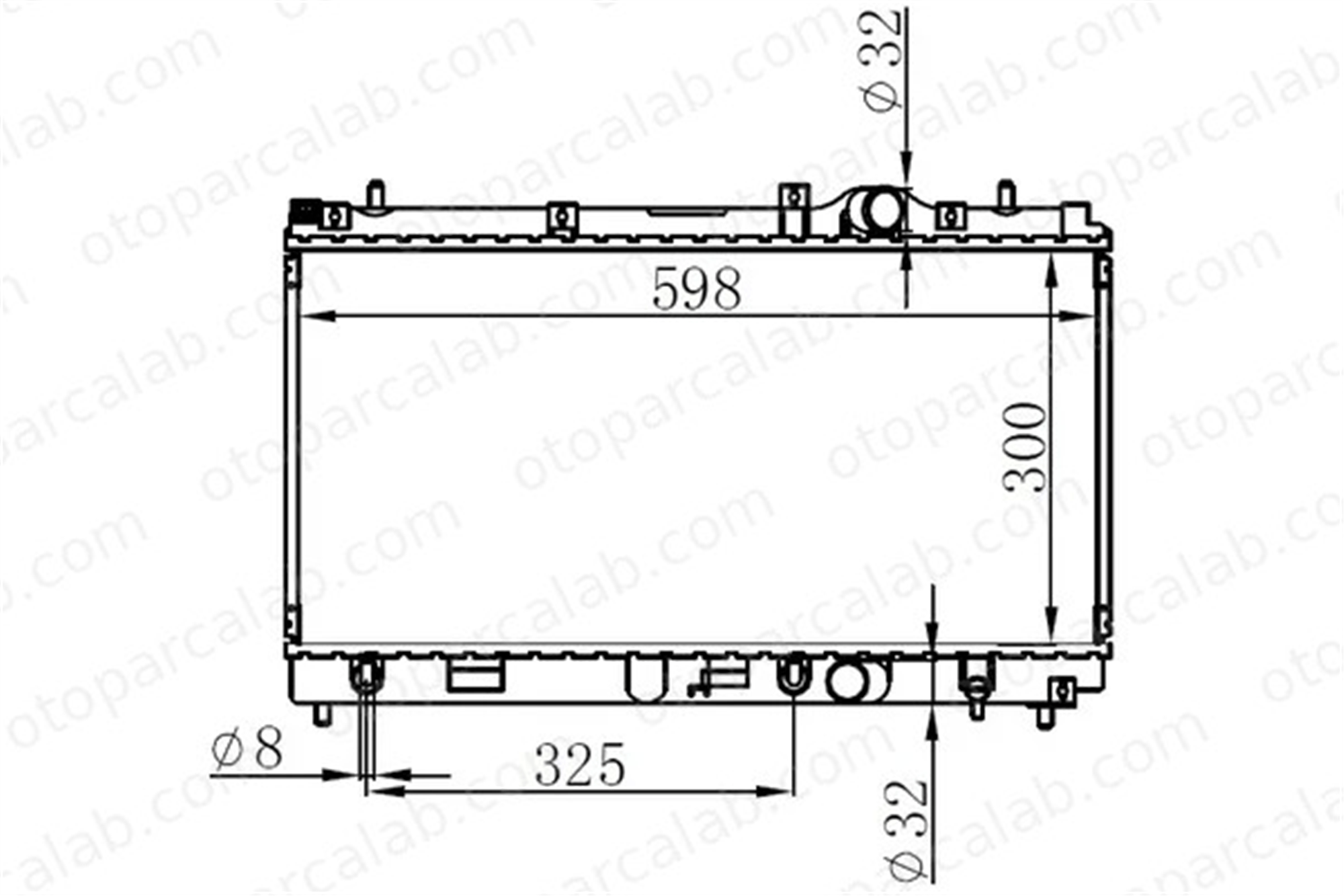 ORIS BGM010016 Su Radyatörü ORİS BGM010016 CHRYSLER NEON DODGE NEON 4495947 4740097