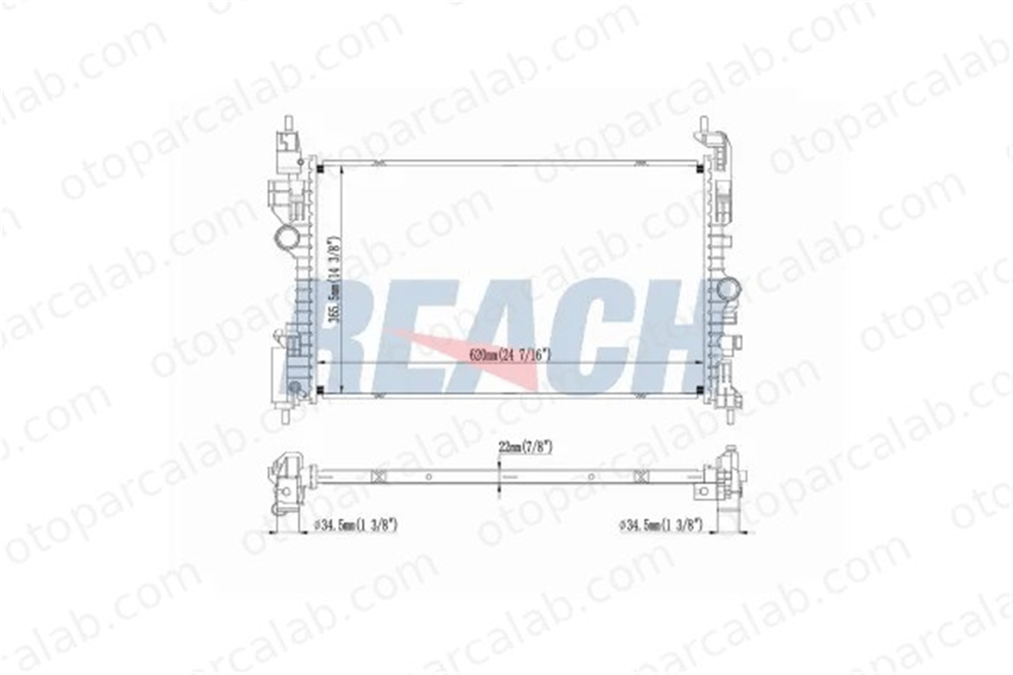 ORIS BNI478016 Su Radyatörü ORİS BNI478016 OPEL CORSA E ADAM 39059781