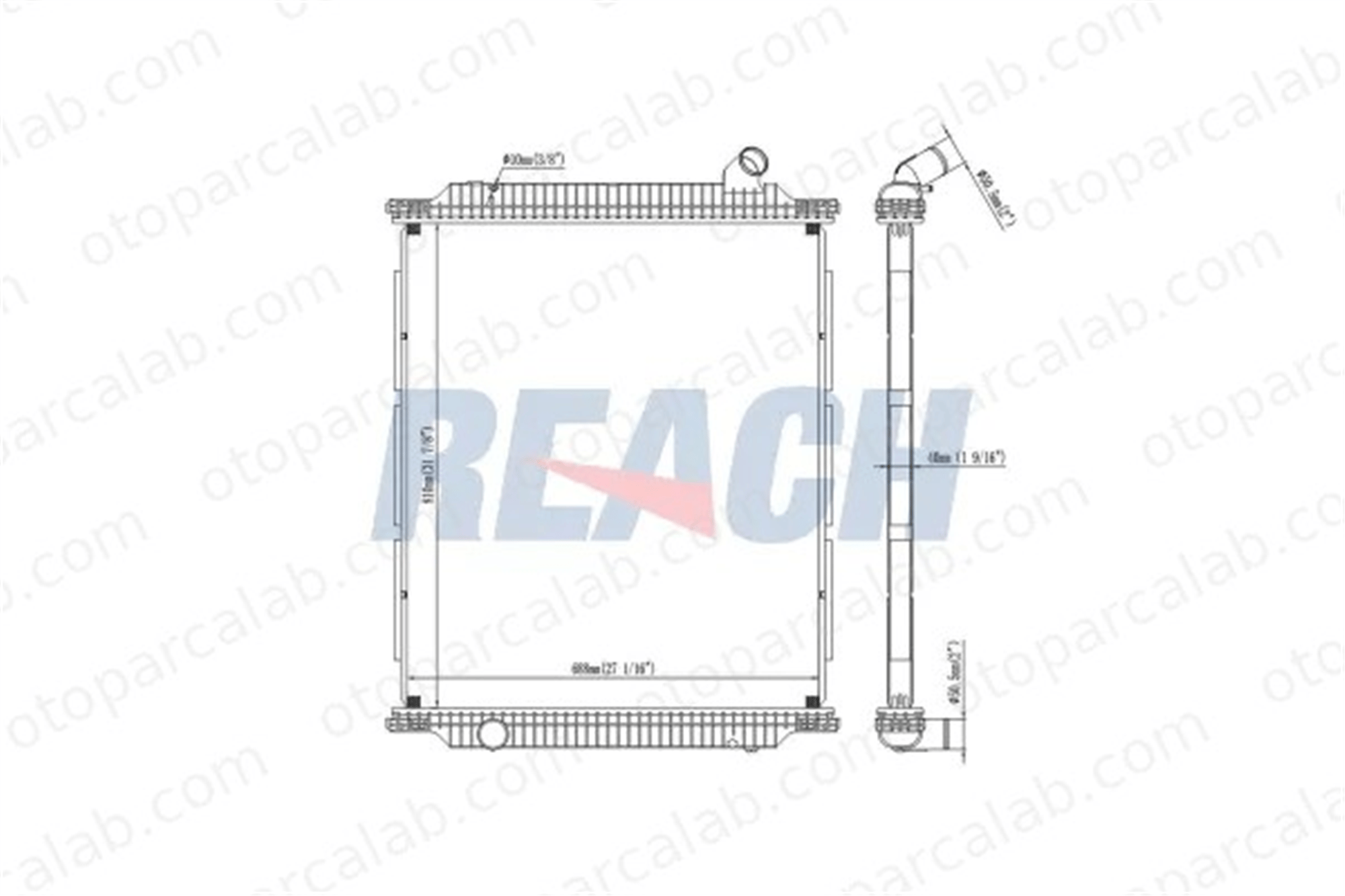 ORIS BRN080048 Su Radyatörü ORİS BRN080048 RENAULT TRUCKS MIDLINER PREMIUM 2 5001858494 5001858495