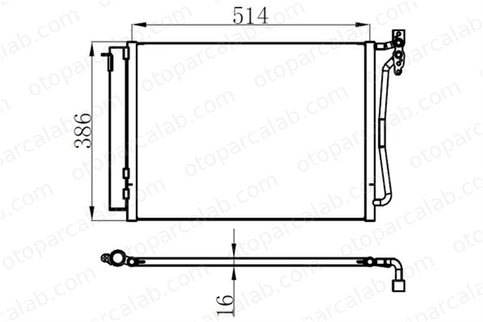 ORIS CBM216016 Klima Radyatörü ORİS CBM216016 BMW X5 64536914216 64538381543