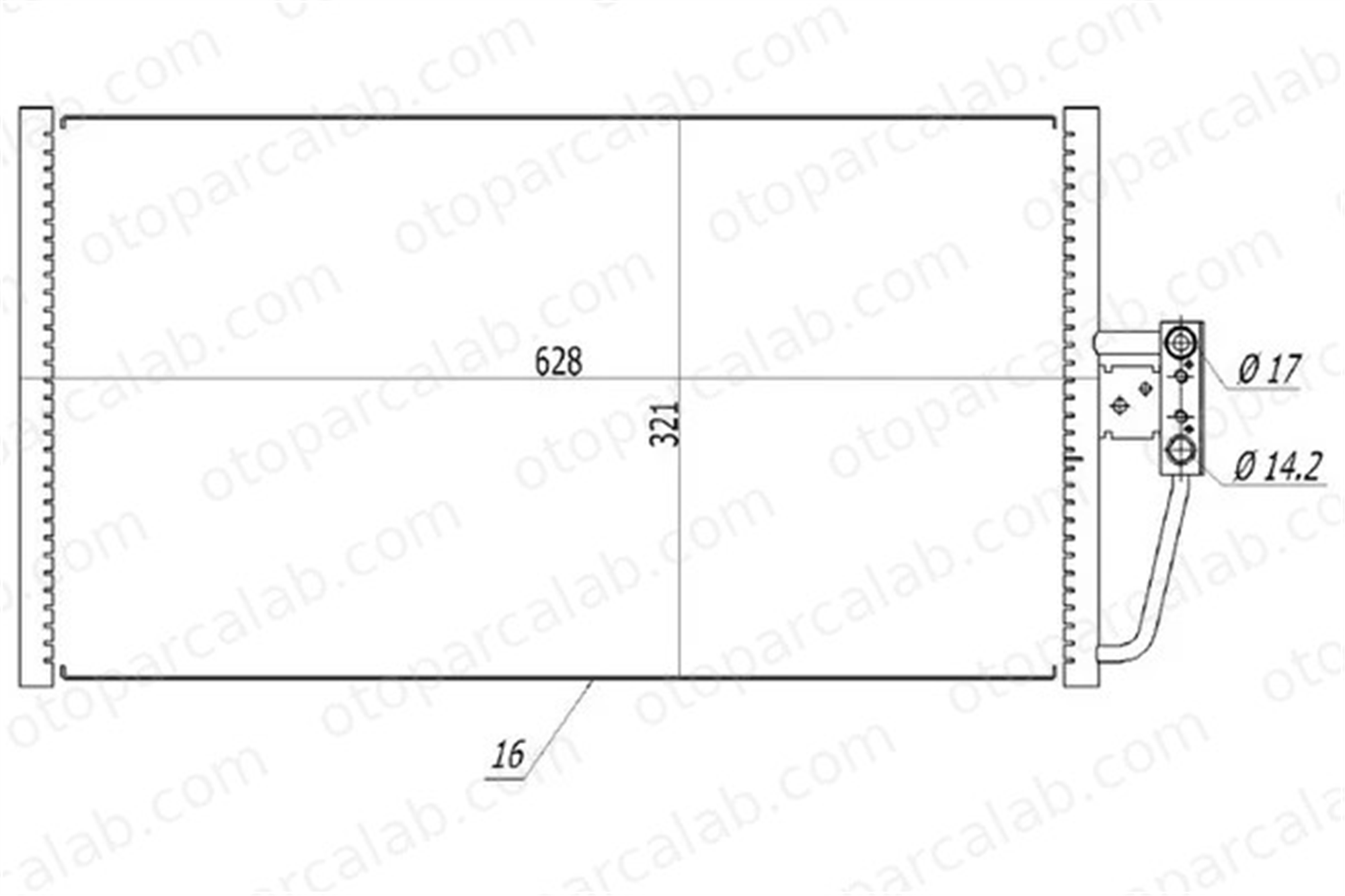 ORIS CBM649016 Klima Radyatörü ORİS CBM649016 BMW 5 5 Touring 64538375513 8375513