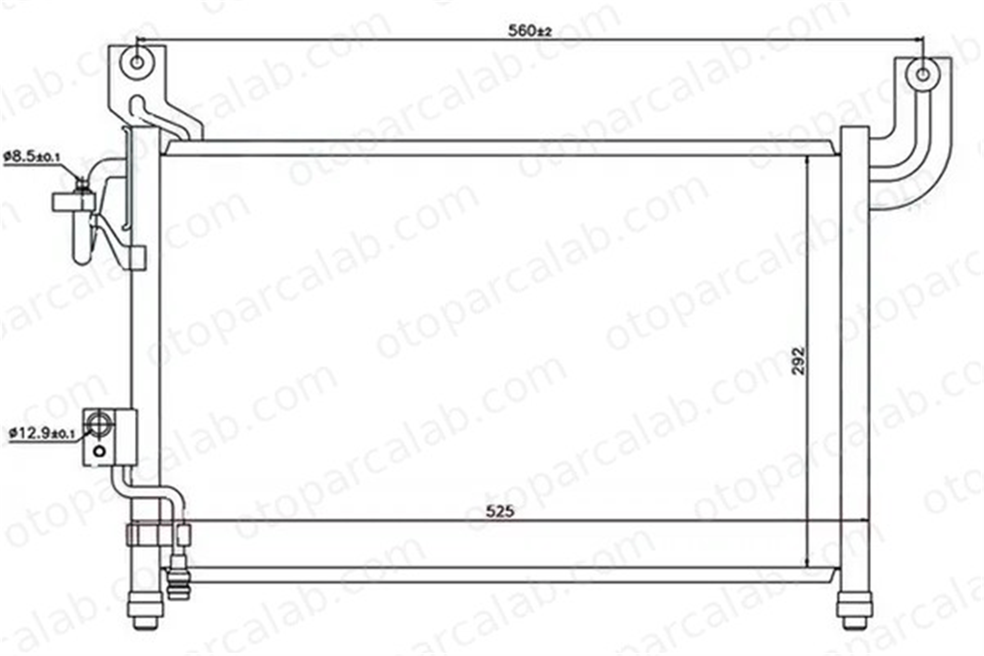 ORIS CFR303016 Klima Radyatörü ORİS CFR303016 FORD RANGER MAZDA B-SERIE XM3419710AE 4066739