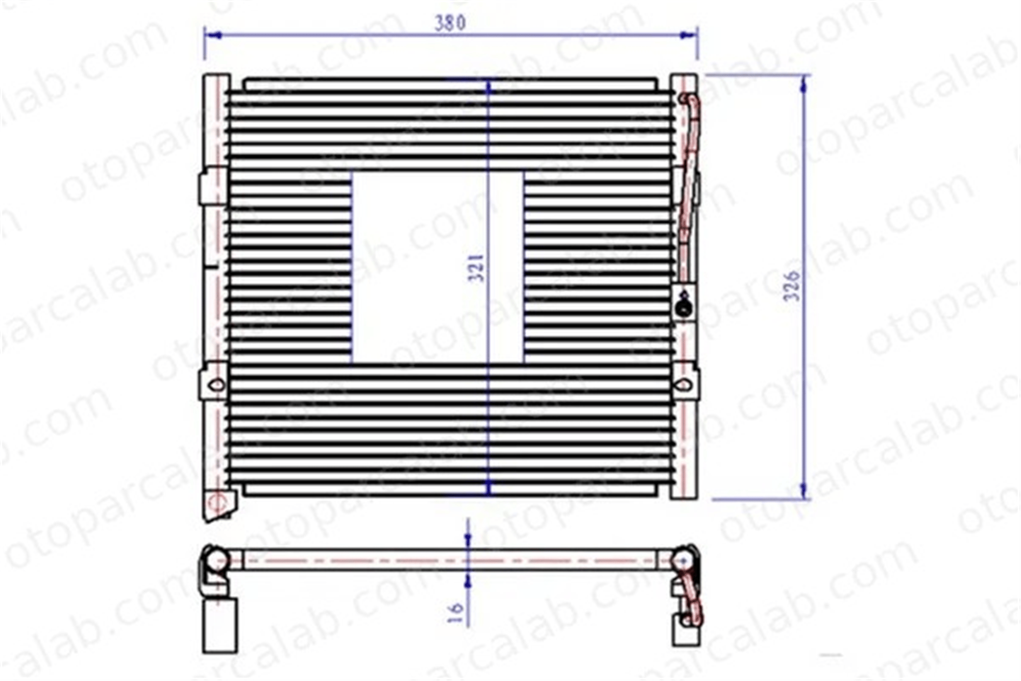 ORIS CHN800016 Klima Radyatörü ORİS CHN800016 HONDA CIVIC VI Fastback CIVIC V Sedan 80110SR3023 80110SR1A23