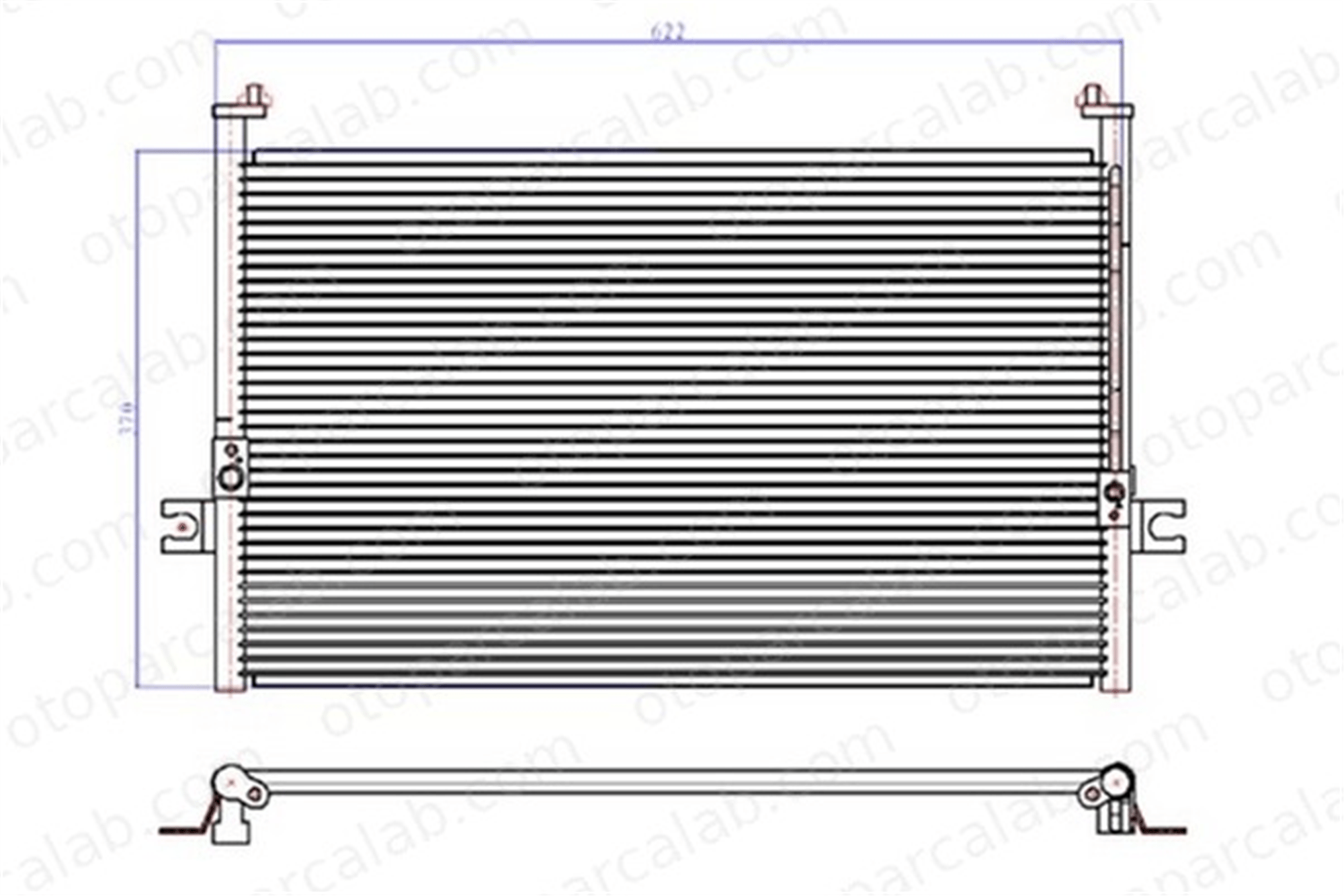 ORIS CHY250016 Klima Radyatörü ORİS CHY250016 HYUNDAI H-1 / STAREX Minibüs/Otobüs H-1 Panelvan/Van 976064A002 976064A000