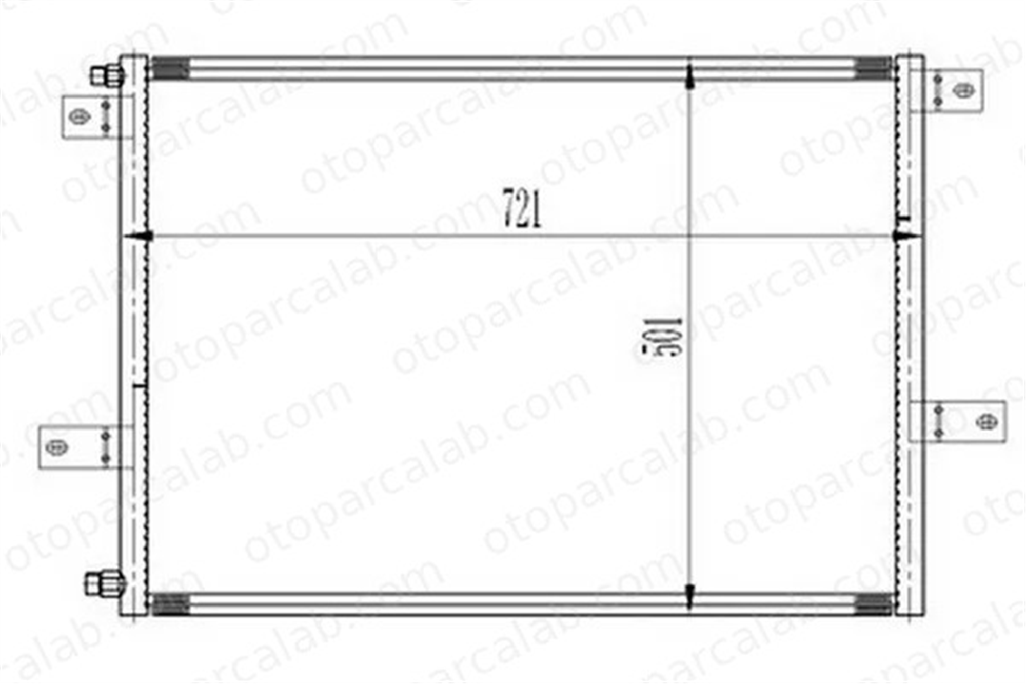 ORIS CRN033016 Klima Radyatörü ORİS CRN033016 RENAULT TRUCKS MIDLINER PREMIUM 2 5001864981