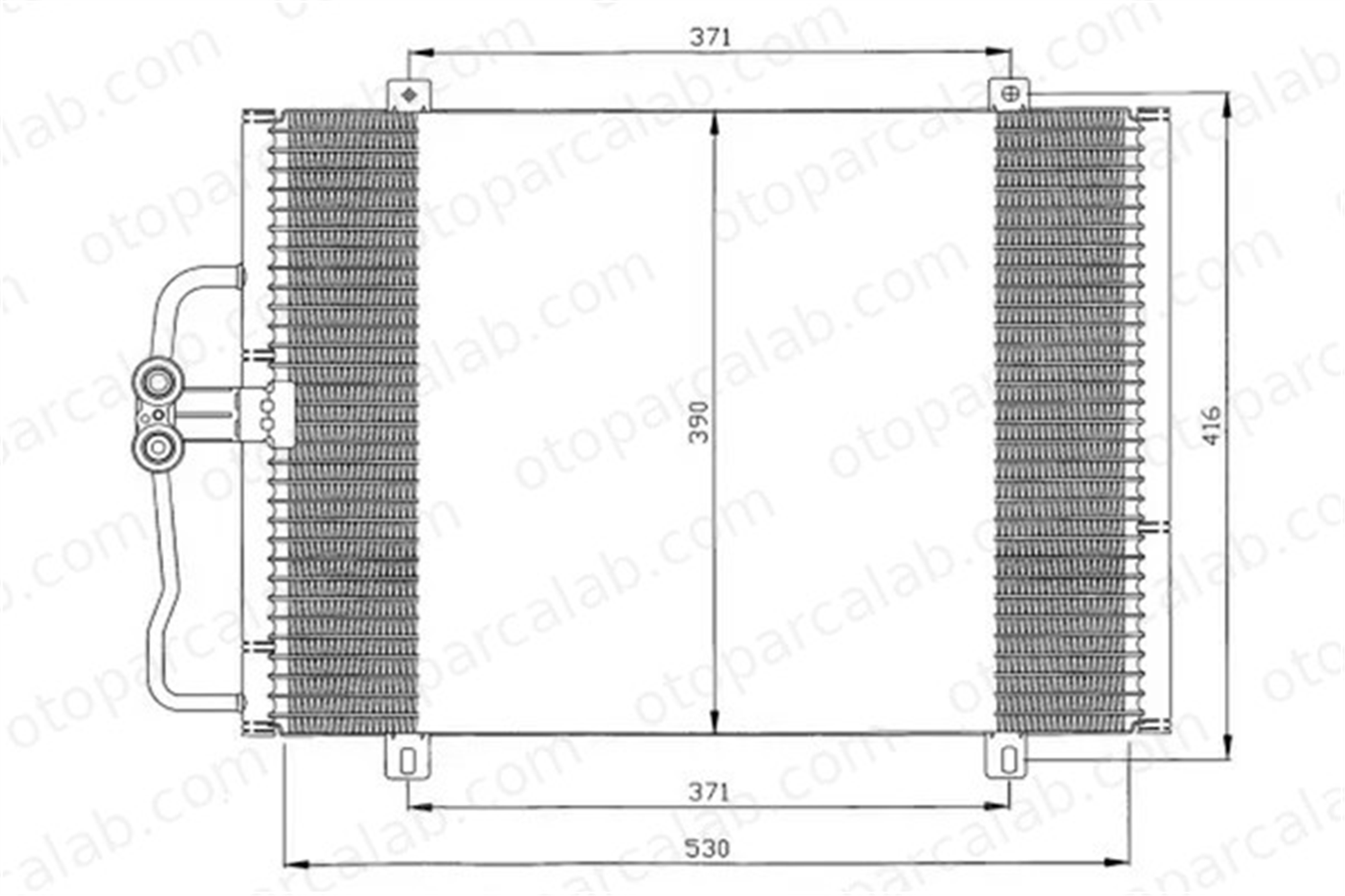 ORIS CRN391016 Klima Radyatörü ORİS CRN391016 RENAULT MEGANE I MEGANE I Classic 7700432391 7700838131