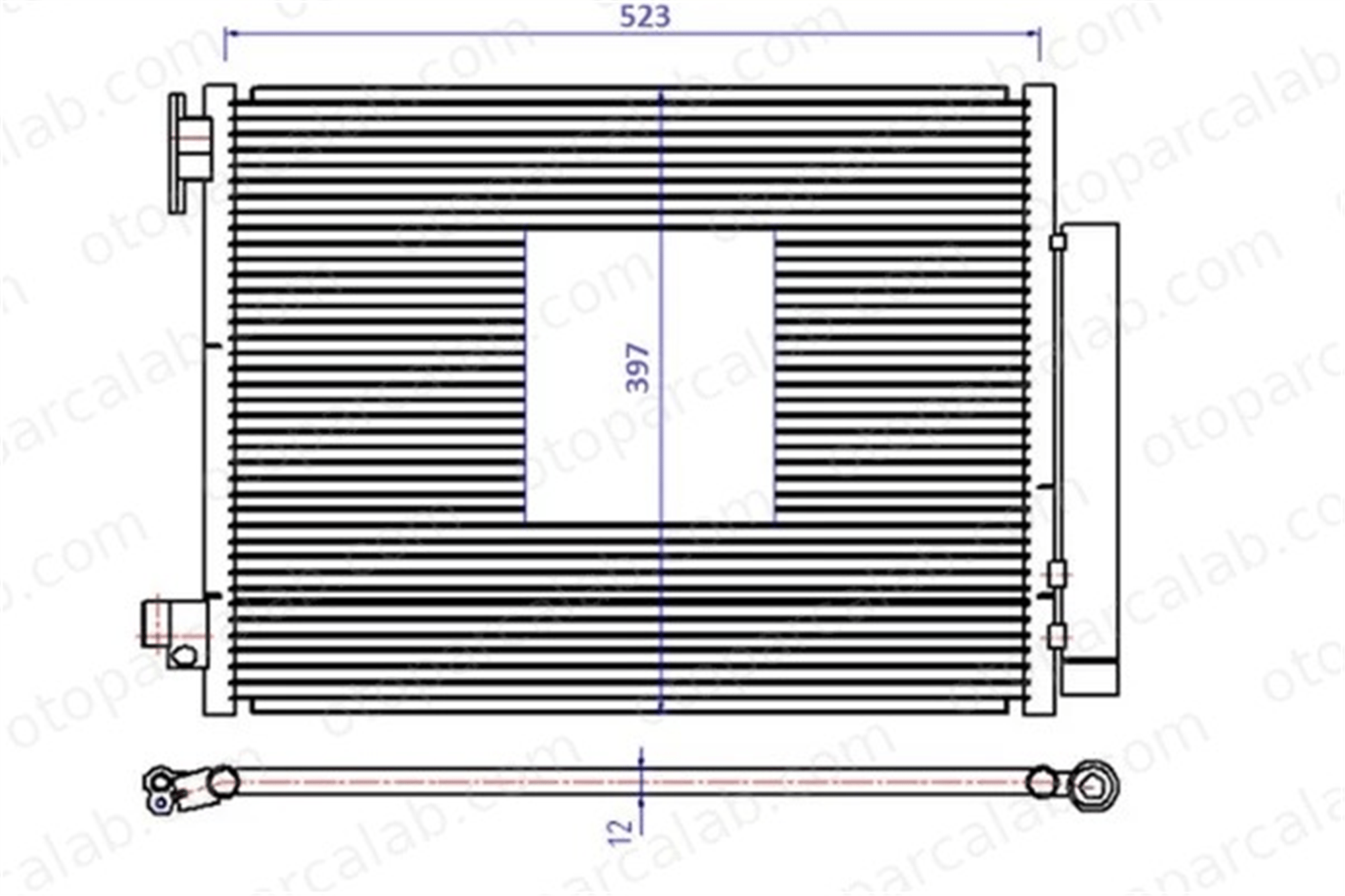 ORIS CRN454020 Klima Radyatörü ORİS CRN454020 DACIA DUSTER LODGY 921006843R 8660003626