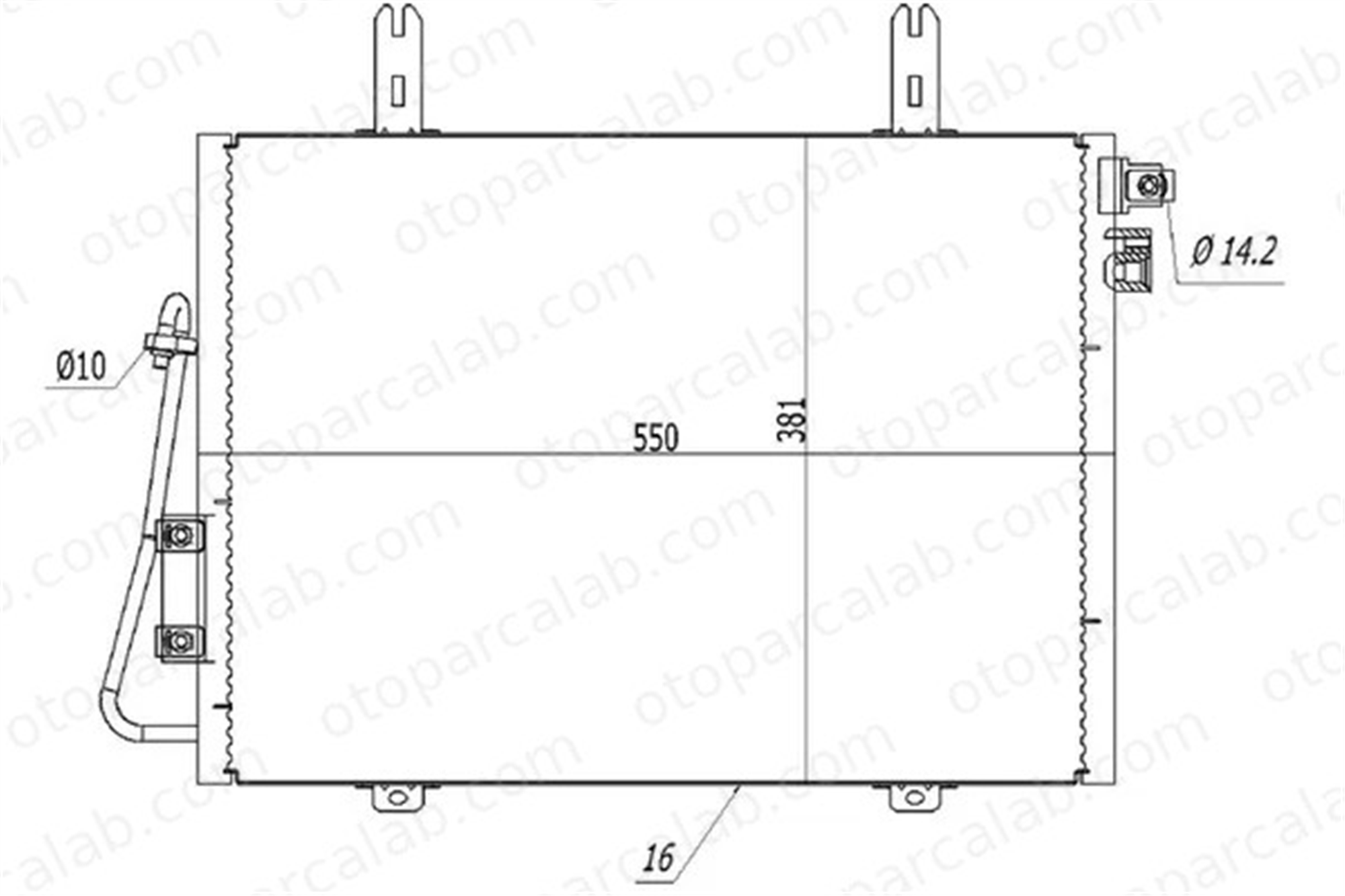 ORIS CRN680016 Klima Radyatörü ORİS CRN680016 RENAULT KANGOO Express KANGOO 8200708128 7700301253