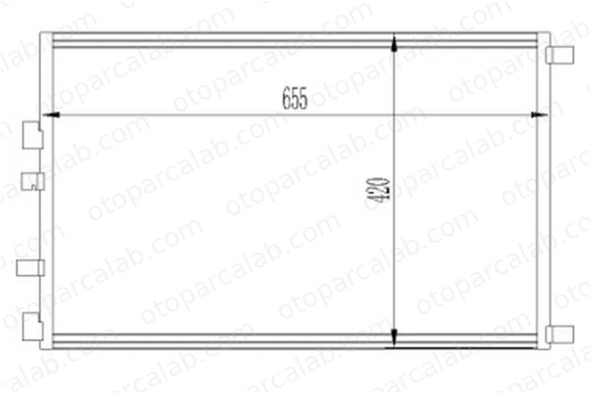 ORIS CRN787016 Klima Radyatörü ORİS CRN787016 RENAULT MEGANE II GRAND SCÉNIC II 8200325004