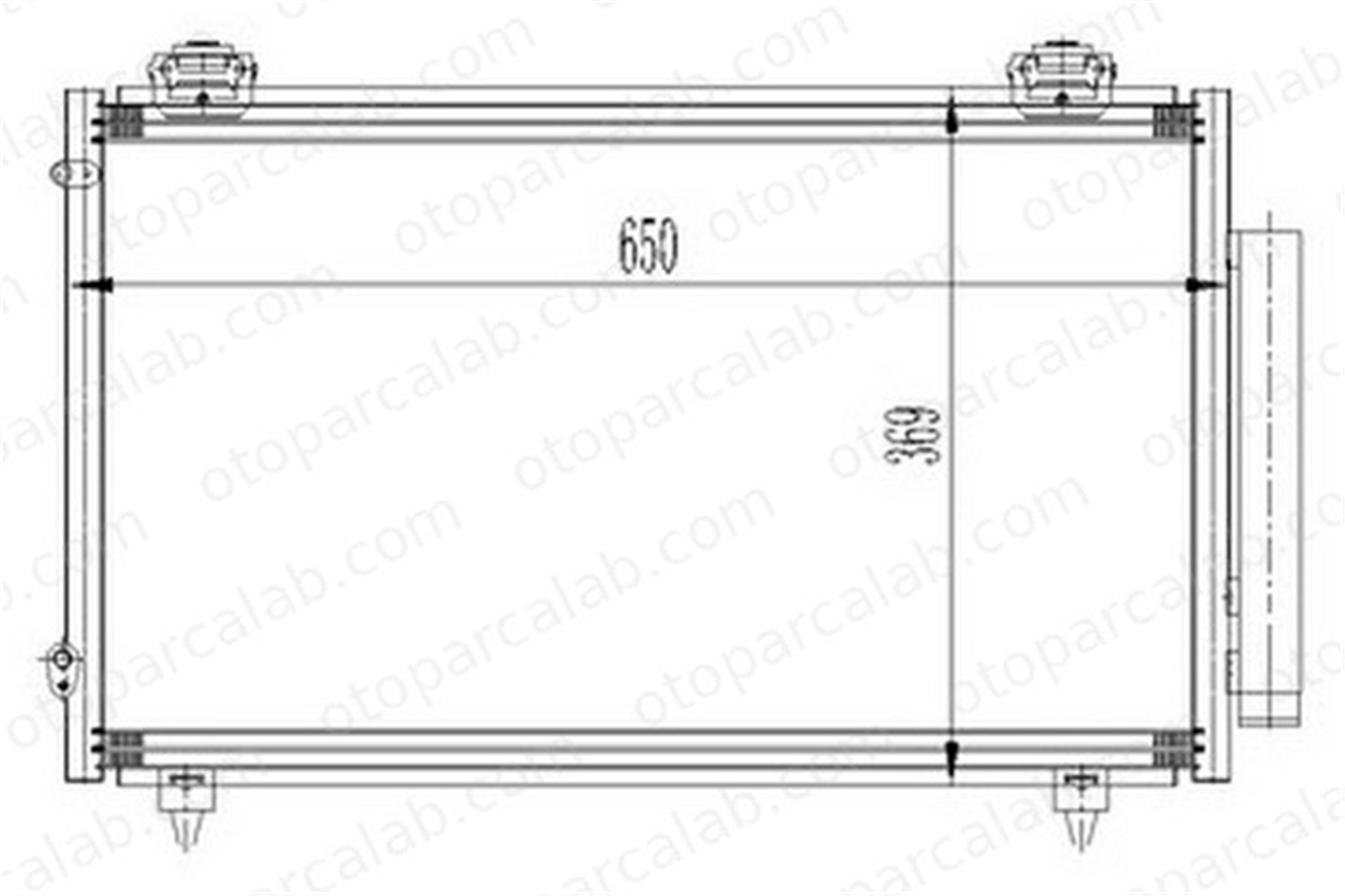 ORIS CTO180016 Klima Radyatörü ORİS CTO180016 TOYOTA COROLLA COROLLA Sedan 8846002110 8845002150