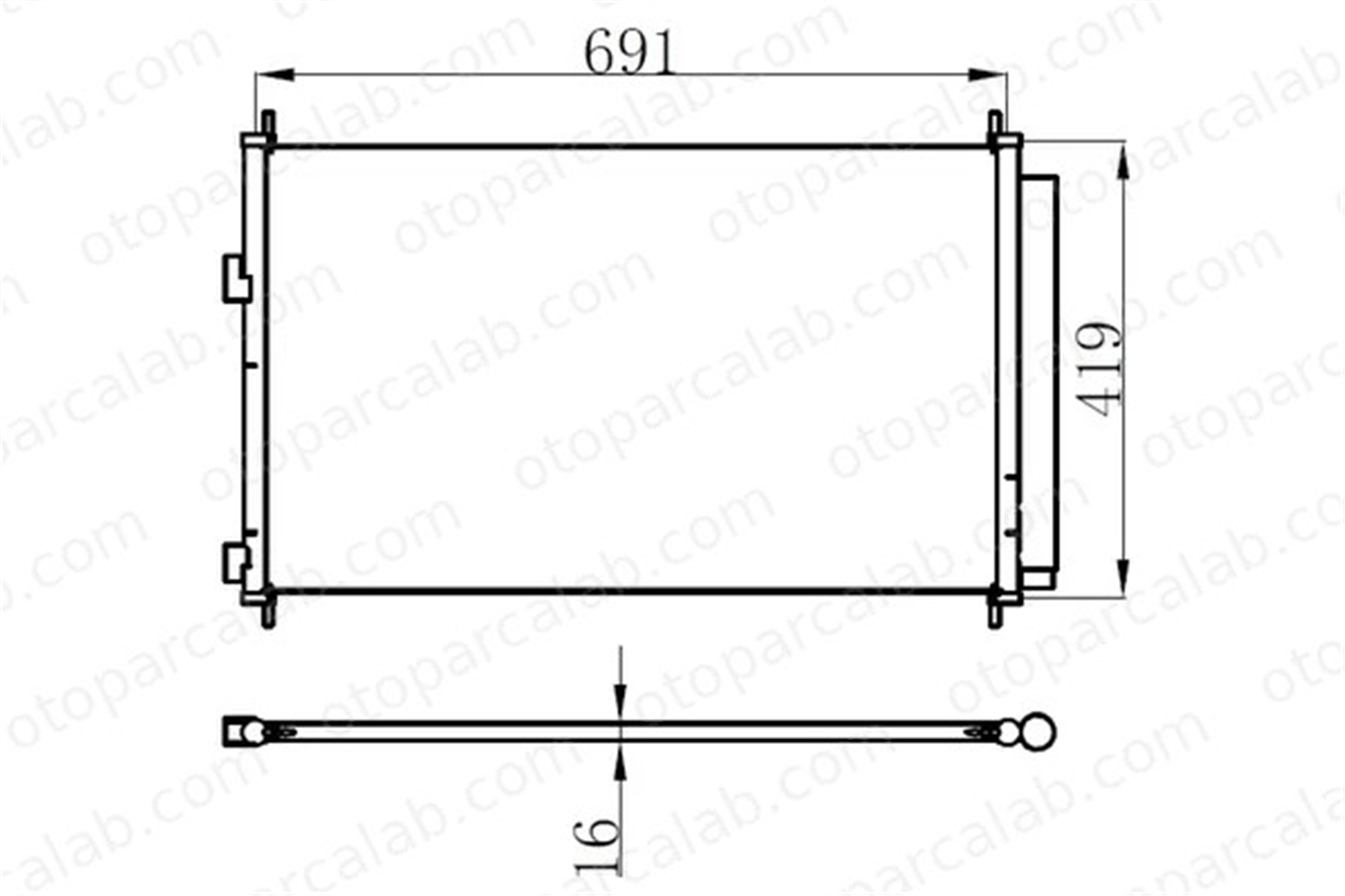 ORIS CTO421016 Klima Radyatörü ORİS CTO421016 TOYOTA RAV 4 III PREVIA III 8846042100 884600R010