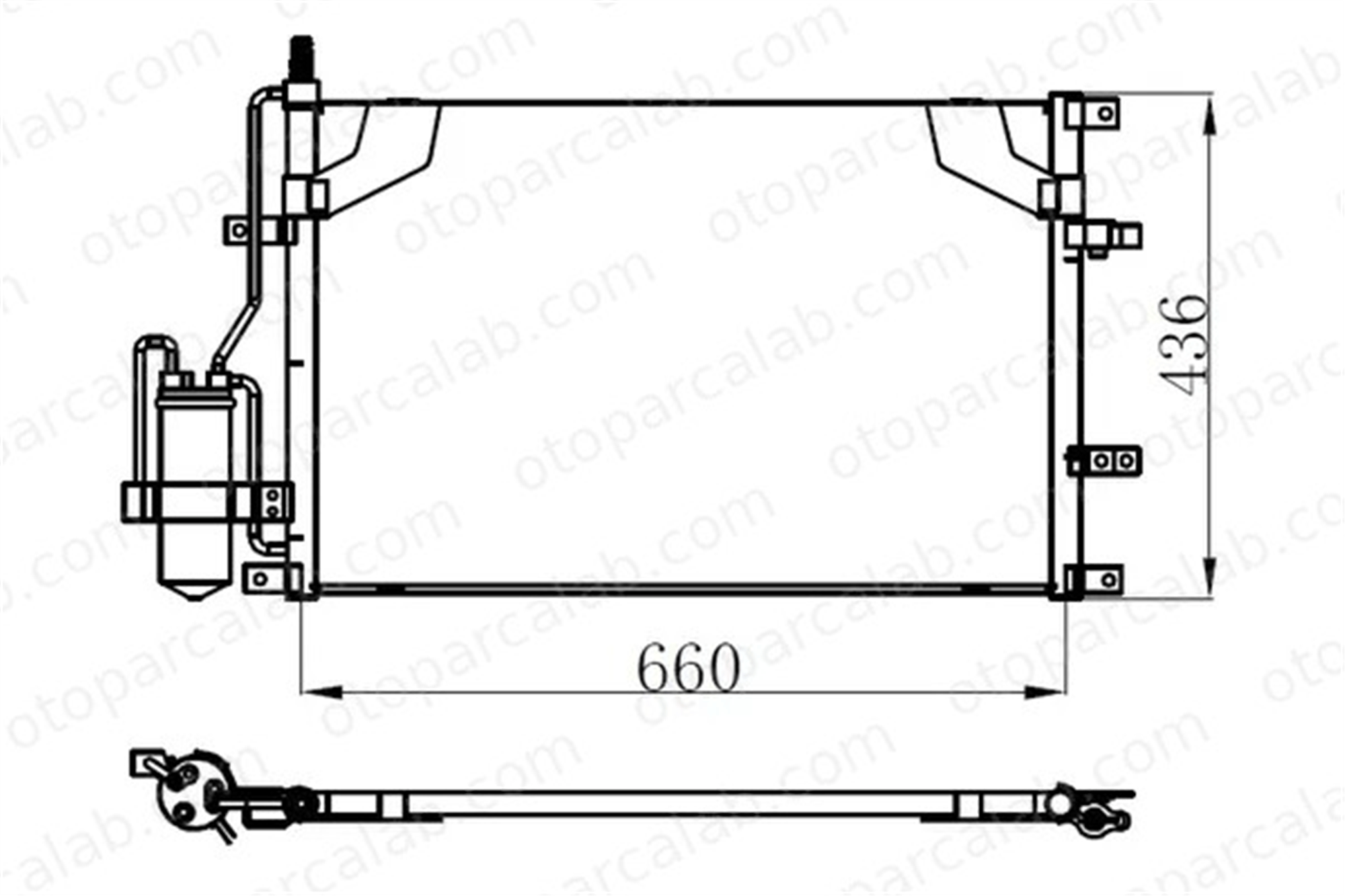 ORIS CVO000016 Klima Radyatörü ORİS CVO000016 VOLVO S80 I V70 II 30676602 31101324
