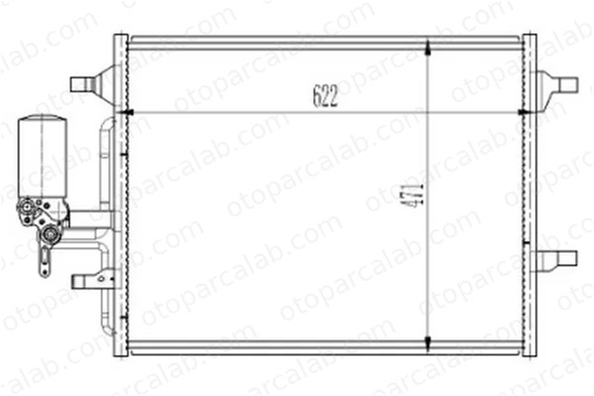 ORIS CVO731016 Klima Radyatörü ORİS CVO731016 VOLVO V60 I XC60 I SUV 31332027 31305212