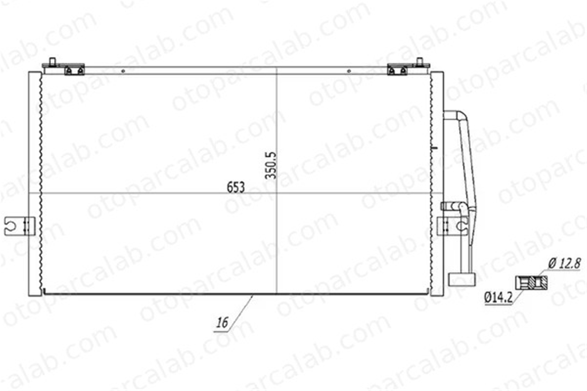 ORIS CVO780016 Klima Radyatörü ORİS CVO780016 VOLVO V40 Station wagon S40 I 30871579 30897260