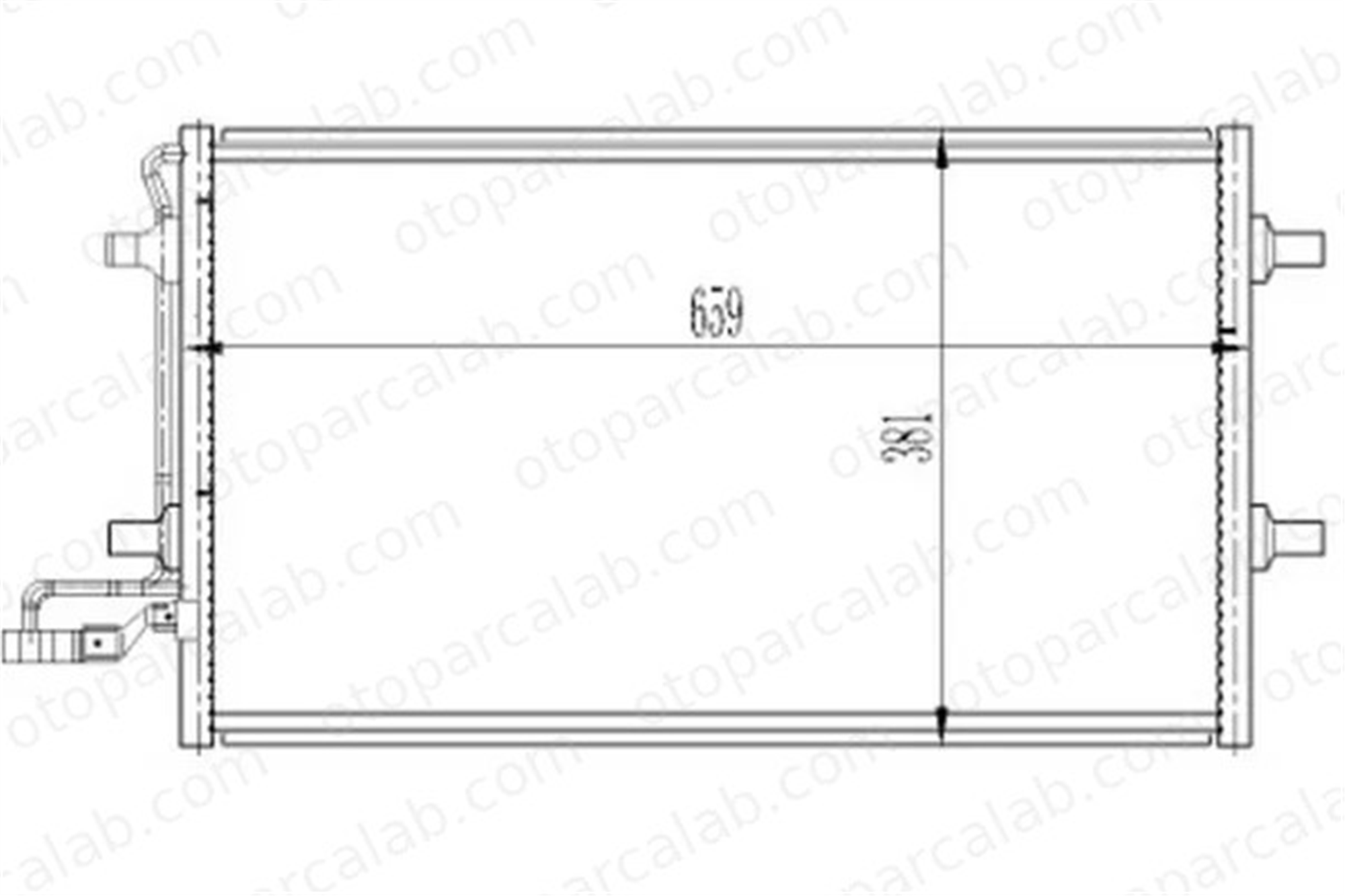 ORIS CVO781016 Klima Radyatörü ORİS CVO781016 VOLVO V50 S40 II 31356002 31332301