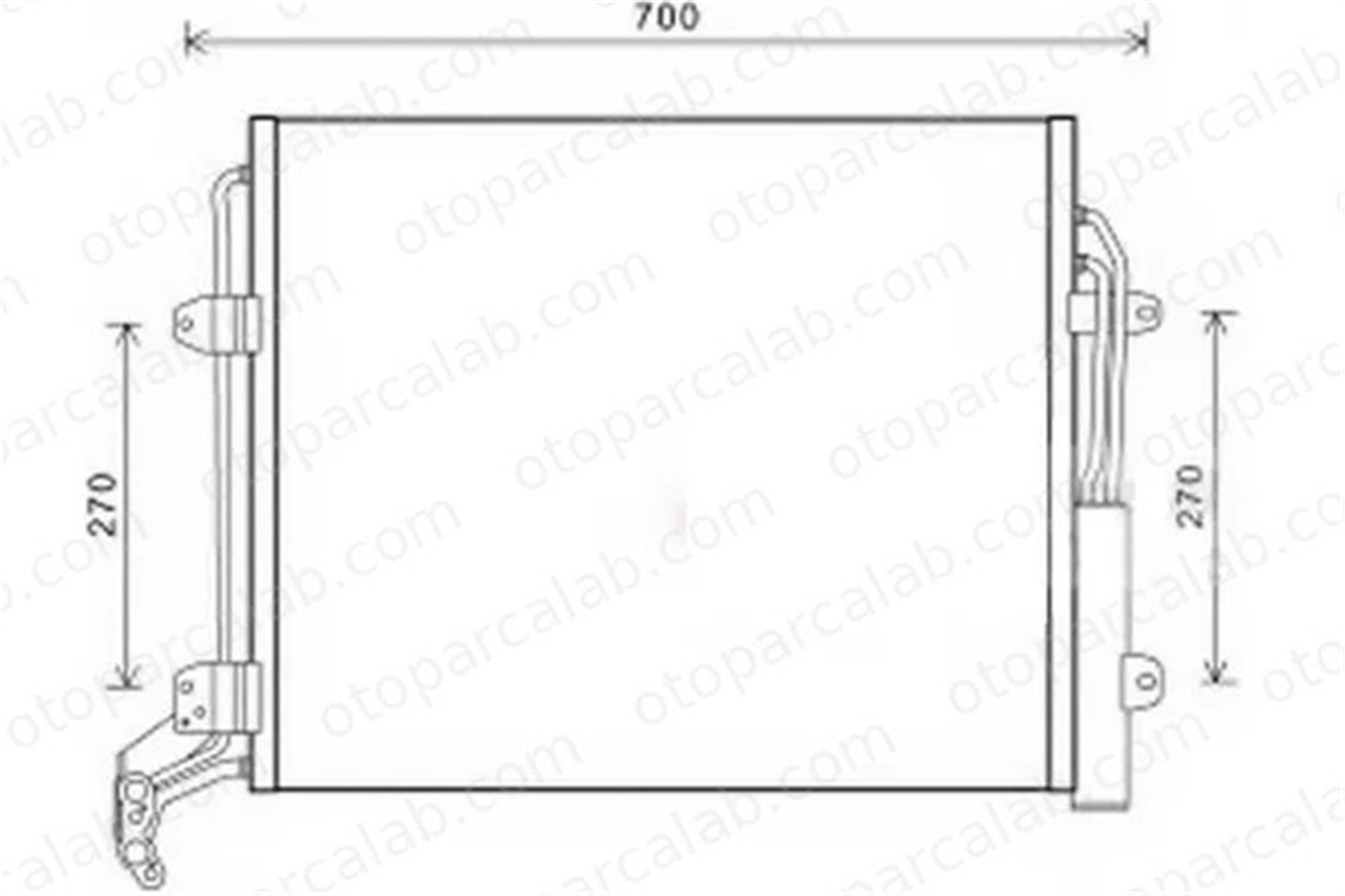 ORIS CVW977000 Klima Radyatörü ORİS CVW977000 SEAT ALHAMBRA VW SHARAN 7N0820411B 7N0820411C