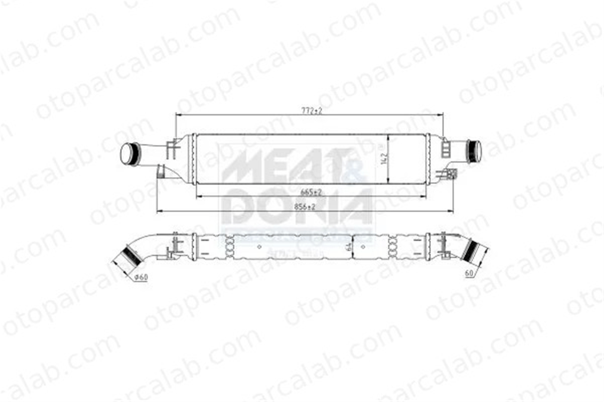 ORIS IAU505064 Turbo Radyatörü ORİS IAU505064 AUDI Q3 8U0145803B