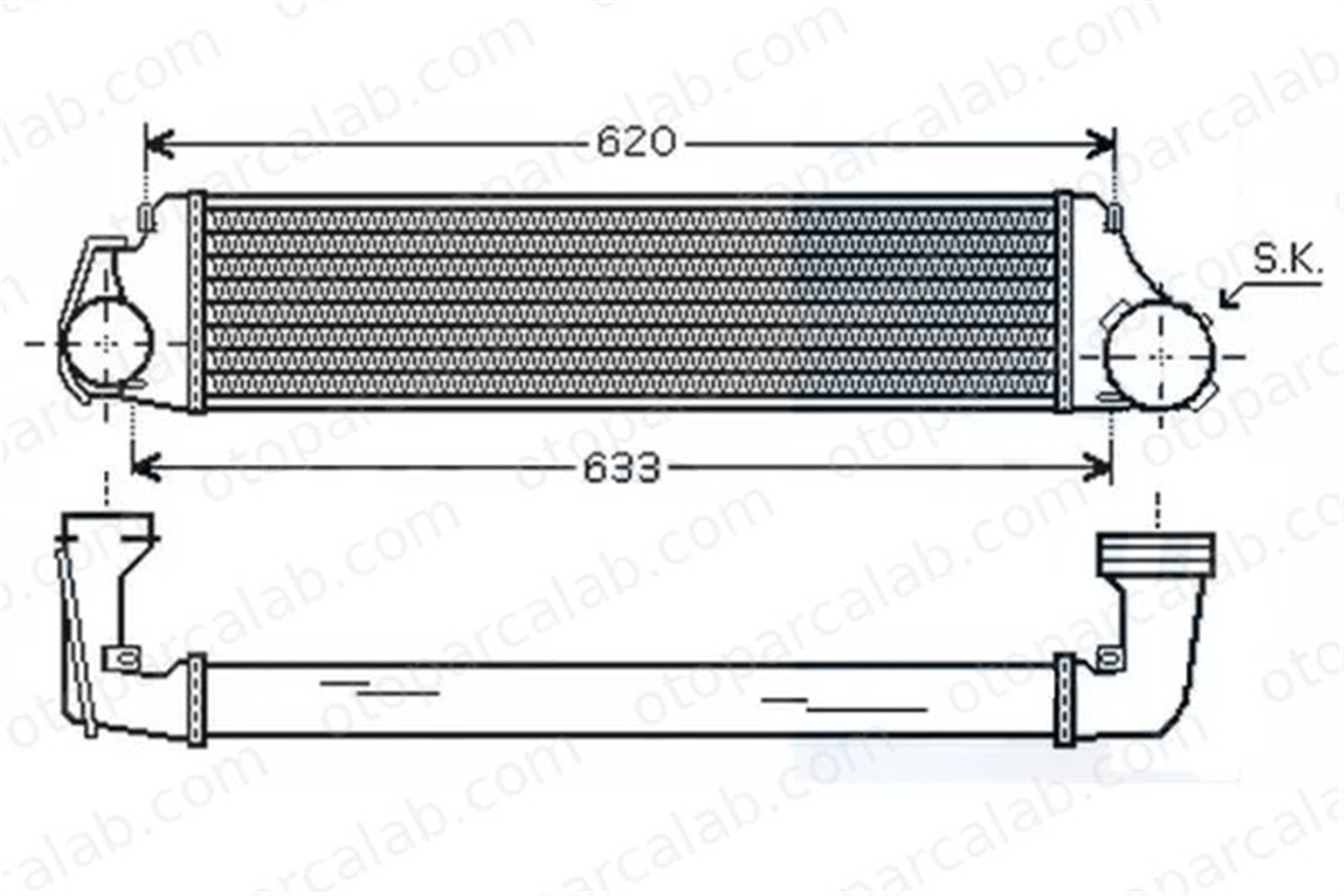 ORIS IBM001050 Turbo Radyatörü ORİS IBM001050 BMW 3 3 Touring 7786351 8ML376776131