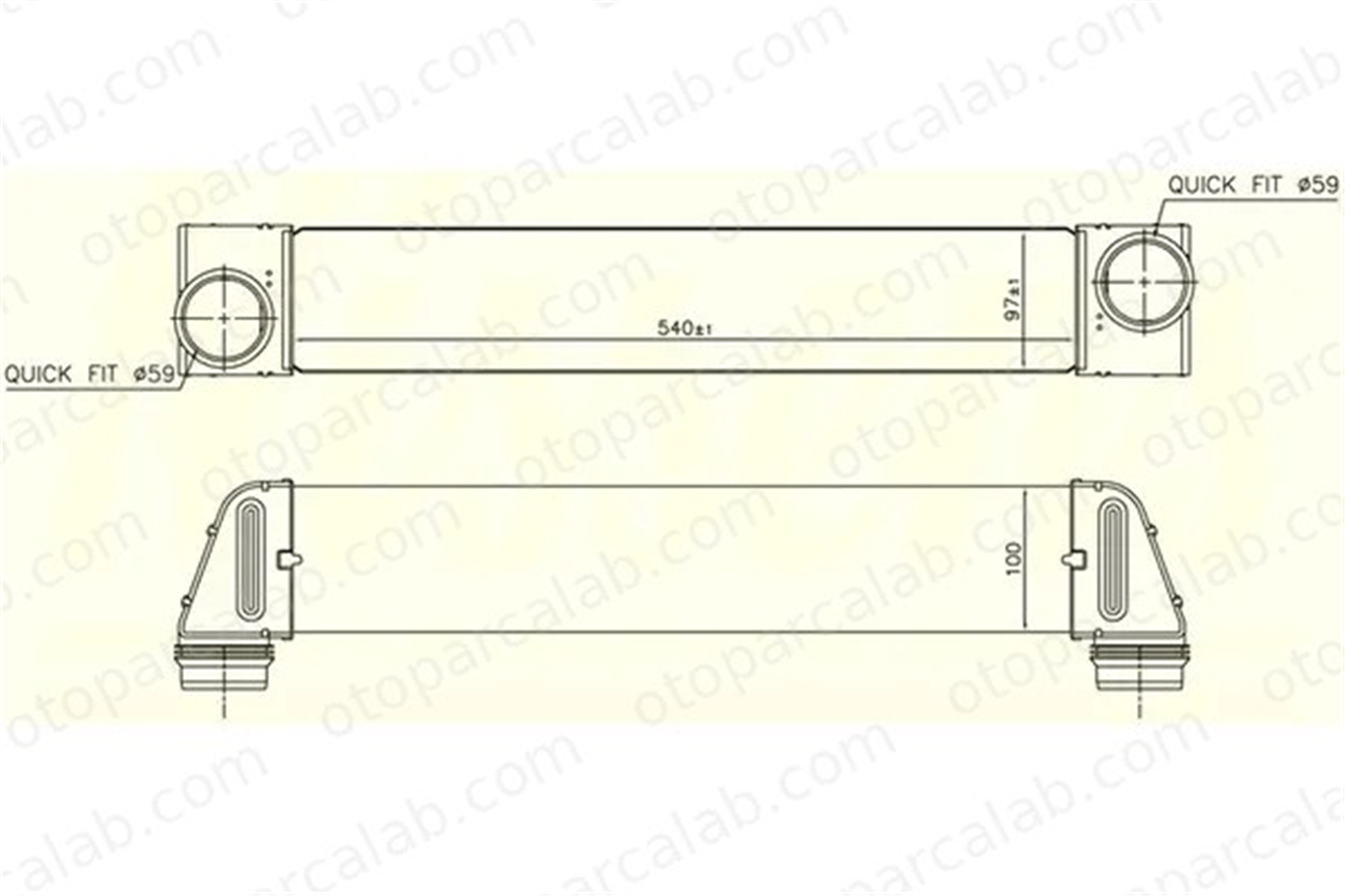 ORIS IBM503105 Turbo Radyatörü ORİS IBM503105 BMW 5 5 Touring 17517787446 17514710783