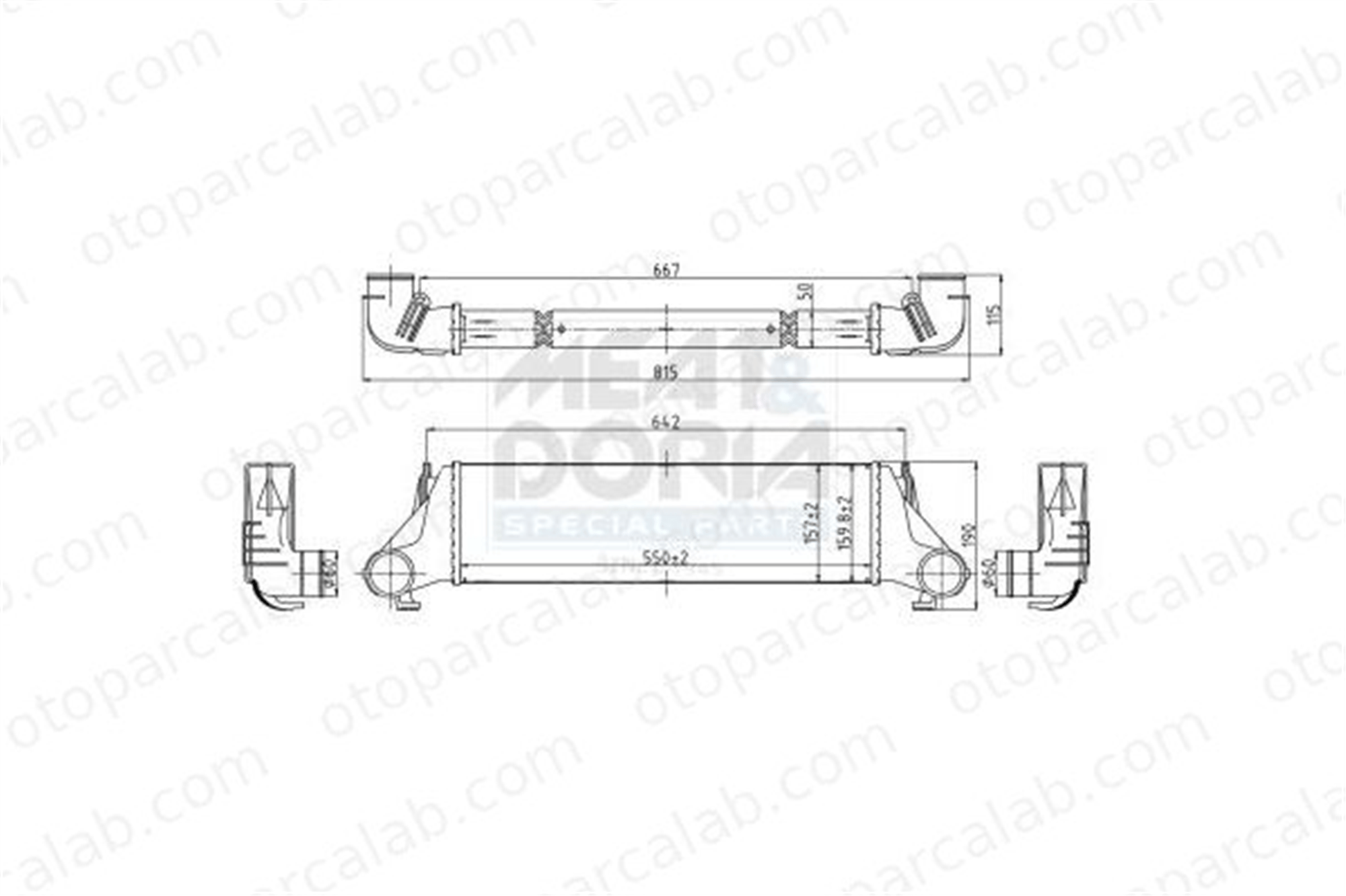 ORIS IBM687050 Turbo Radyatörü ORİS IBM687050 BMW X5 17512247966