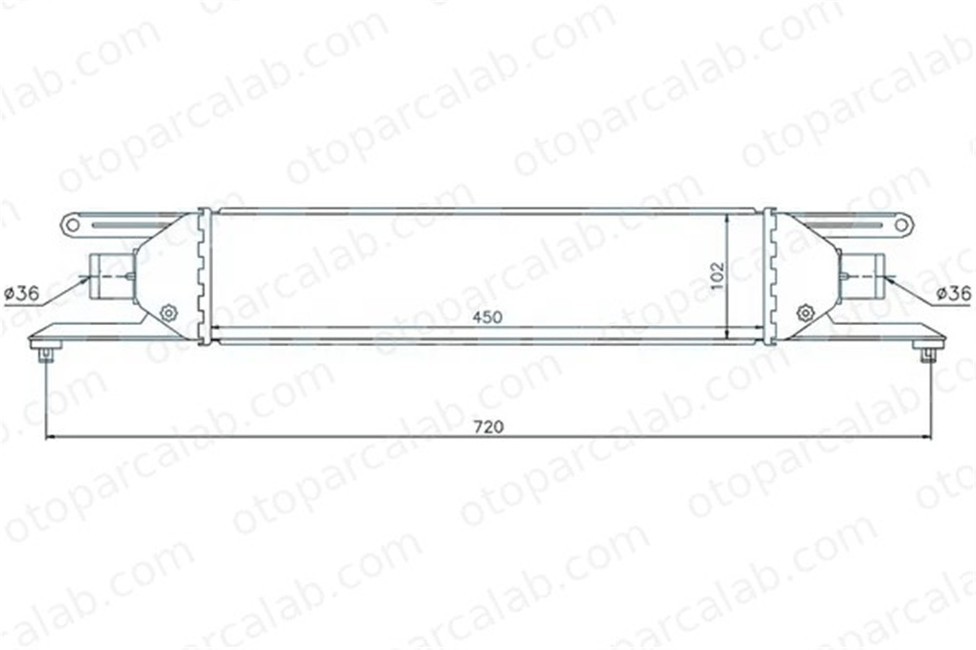 ORIS IFI509050 Turbo Radyatörü ORİS IFI509050 FIAT LINEA GRANDE PUNTO 51785221 51831832