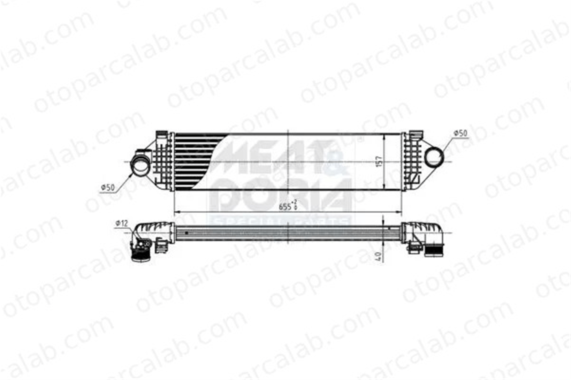 ORIS IFR010040 Turbo Radyatörü ORİS IFR010040 VOLVO V40 Hatchback S60 II BV619L440BE BV619L440BD