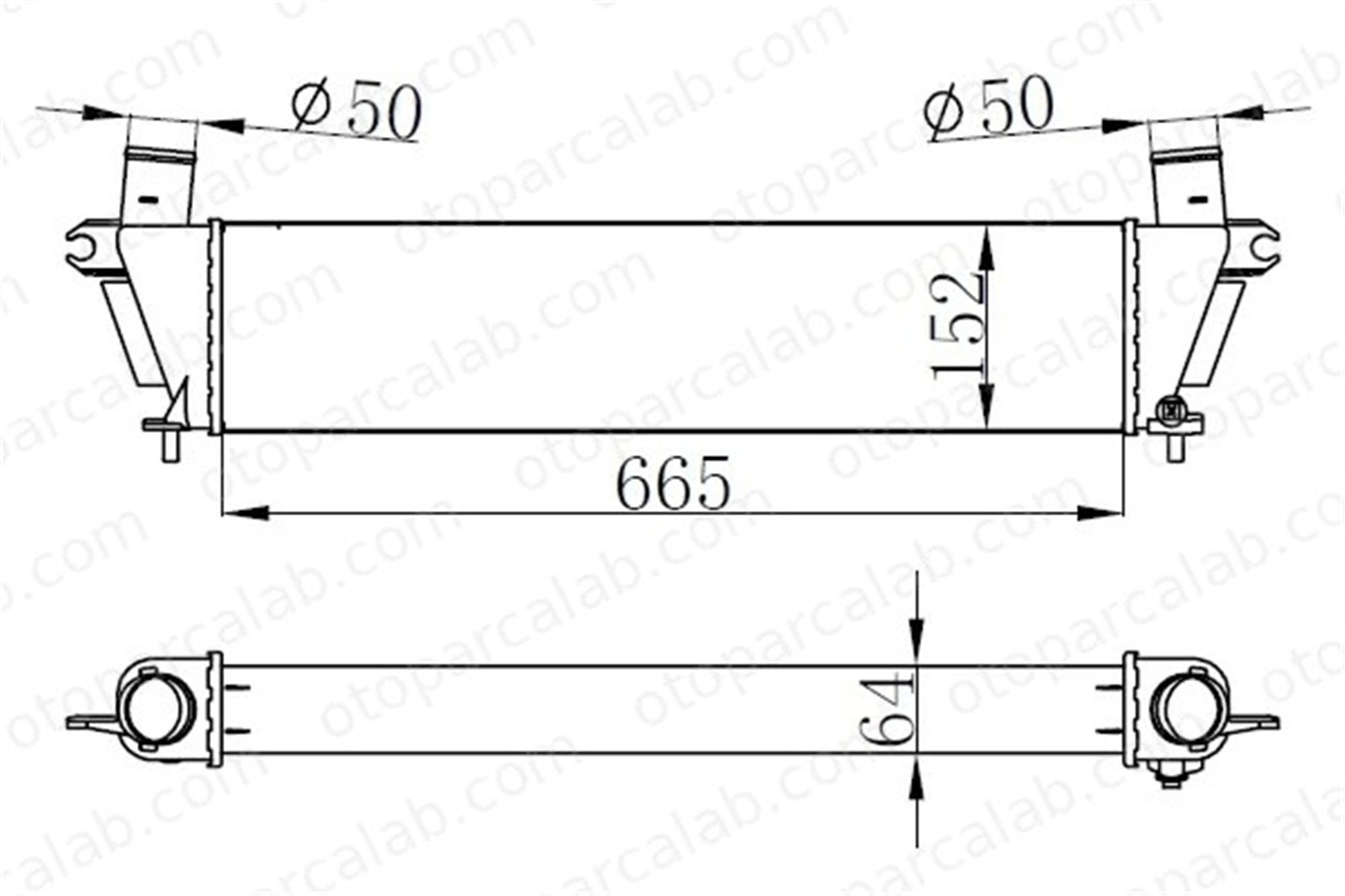 ORIS IIS001064 Turbo Radyatörü ORİS IIS001064 ISUZU D-MAX II 8980906272
