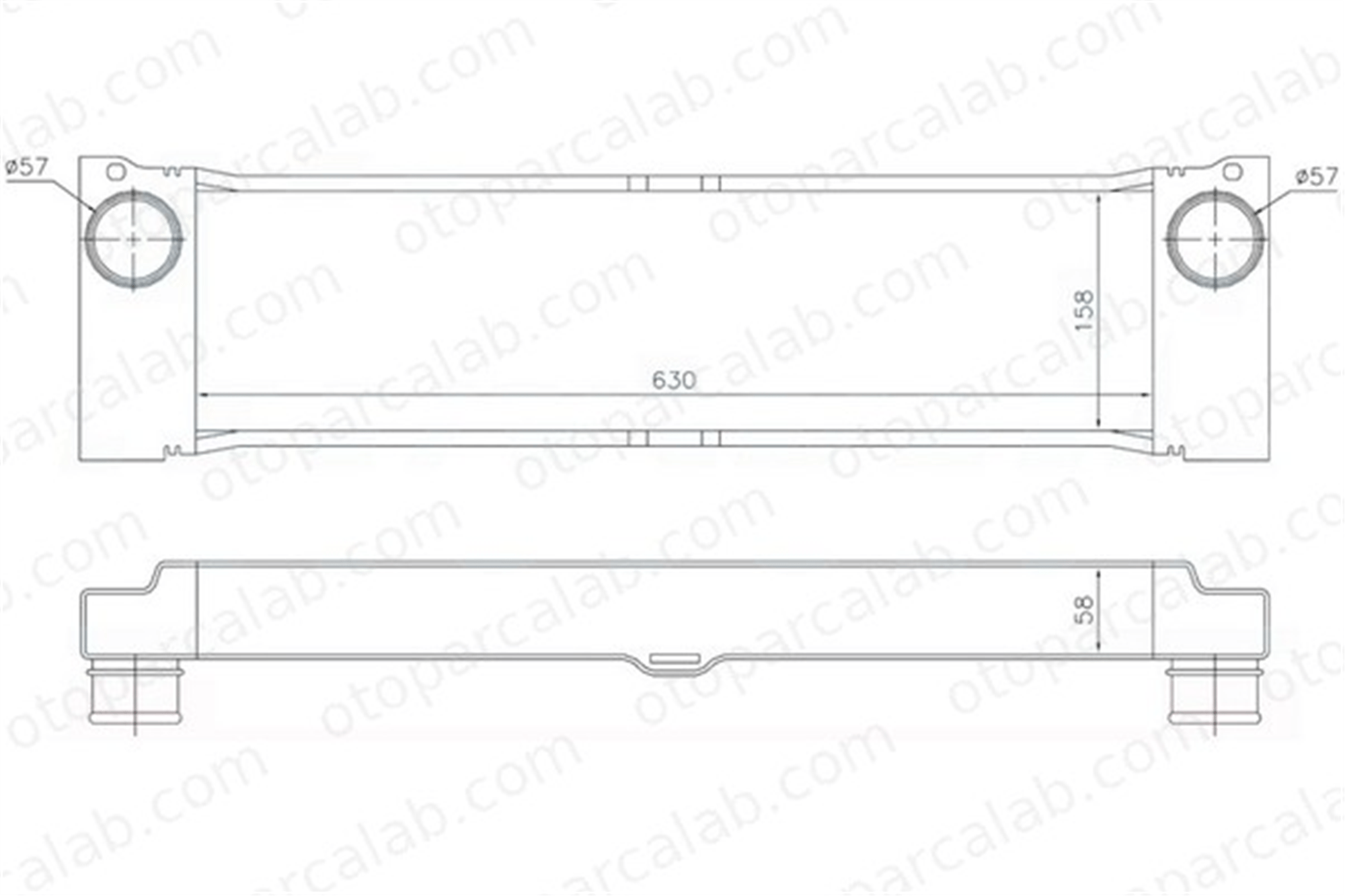 ORIS IME503058 Turbo Radyatörü ORİS IME503058 MERCEDES-BENZ VITO Minibüs/Otobüs VITO / MIXTO Panelvan/Van 6395010801 A6395010801