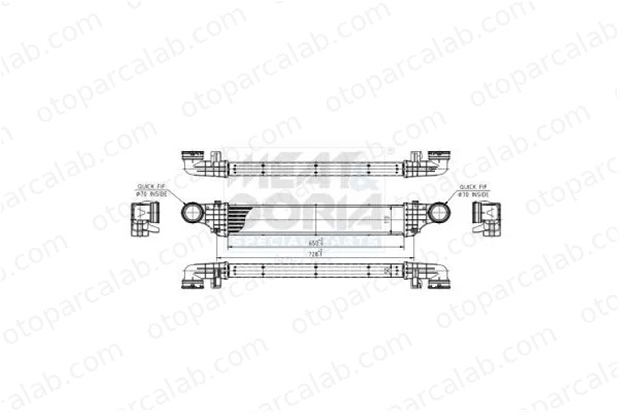ORIS IME513050 Turbo Radyatörü ORİS IME513050 MERCEDES-BENZ E-SERISI E-SERISI T-Model A2115001002 2115001002