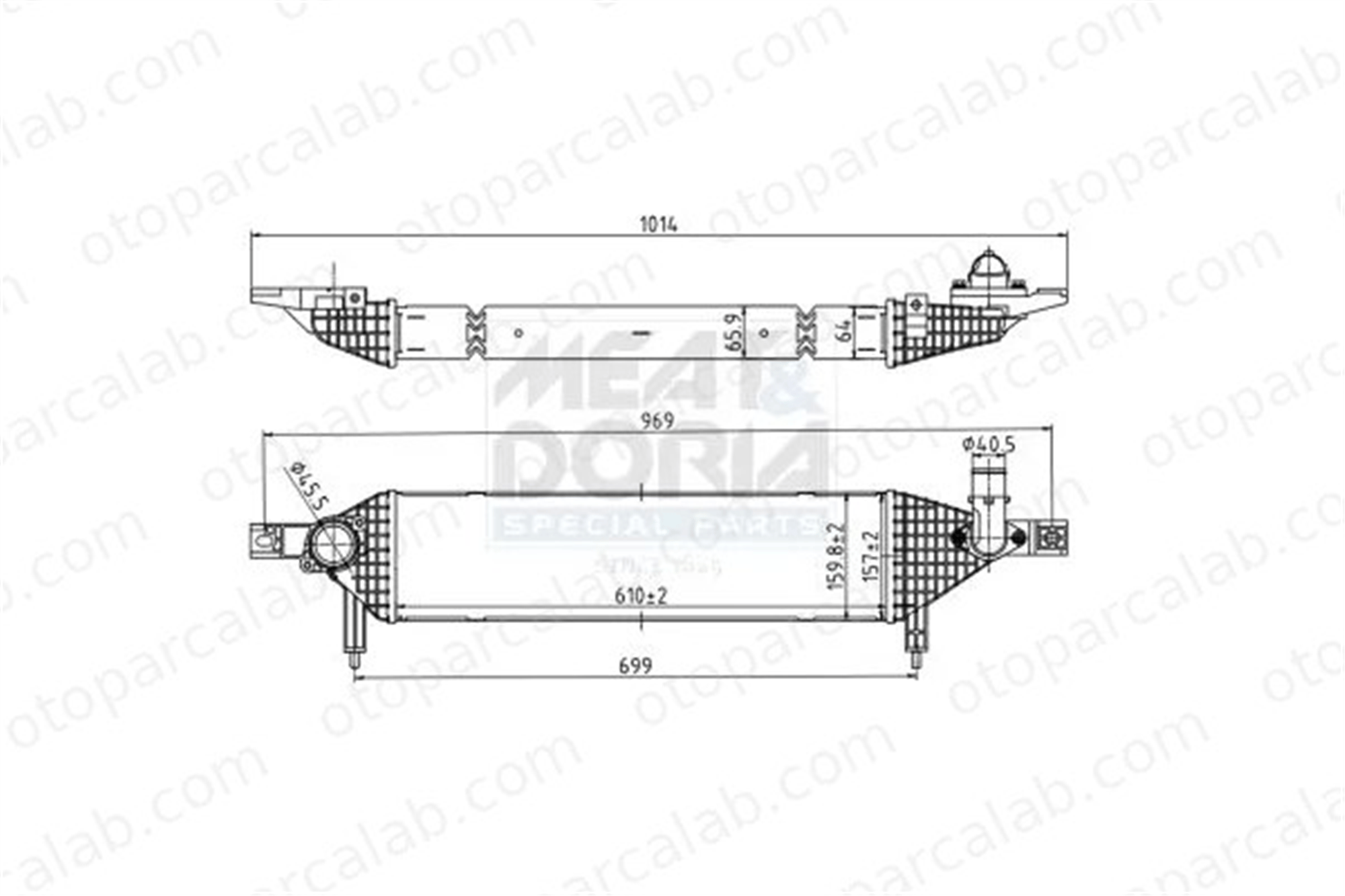 ORIS INI510064 Turbo Radyatörü ORİS INI510064 NISSAN QASHQAI +2 QASHQAI / QASHQAI +2 I 14461 BB50A14461