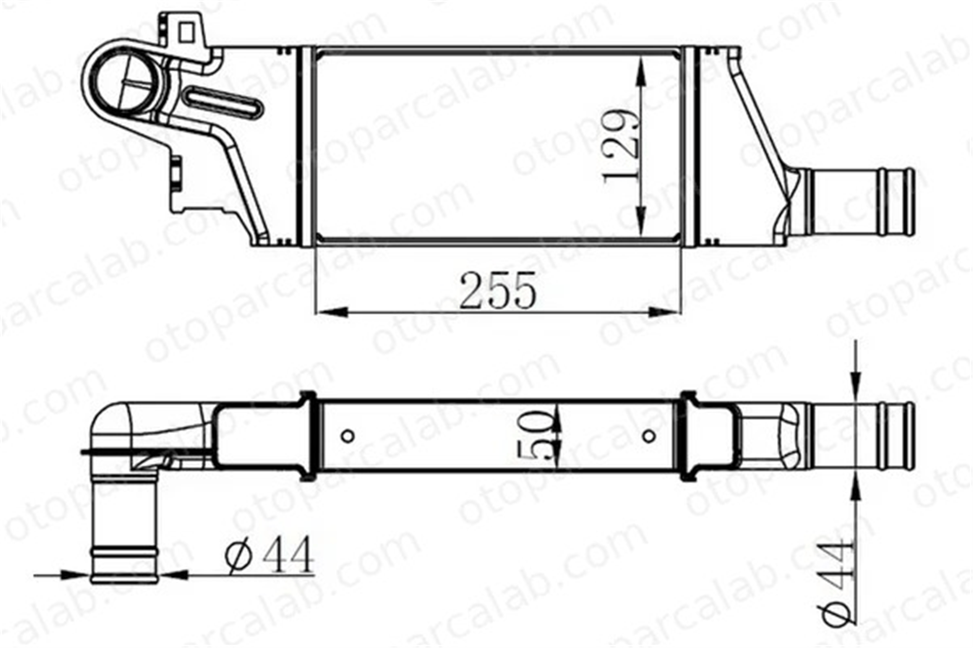 ORIS IOP078050 Turbo Radyatörü ORİS IOP078050 OPEL COMBO Kasa/büyük limuzin COMBO Tour 1302113 9196705