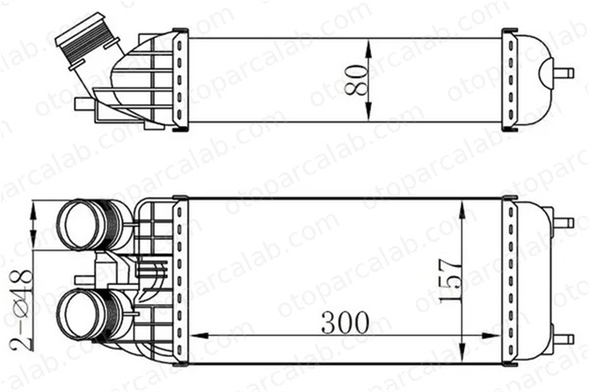 ORIS IPE147080 Turbo Radyatörü ORİS IPE147080 PEUGEOT 2008 I CITROËN C3 AIRCROSS II 9803900780 1440P8