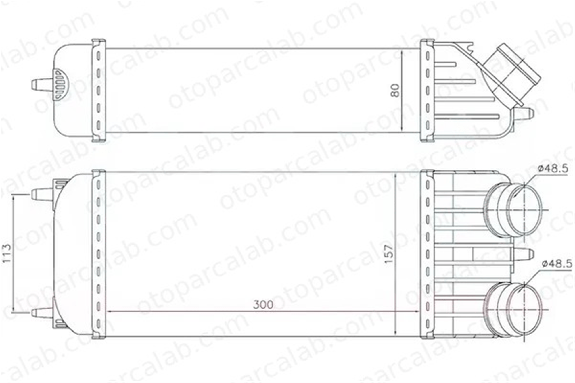 ORIS IPE502080 Turbo Radyatörü ORİS IPE502080 CITROËN C3 I C3 PICASSO 384J4 384N1