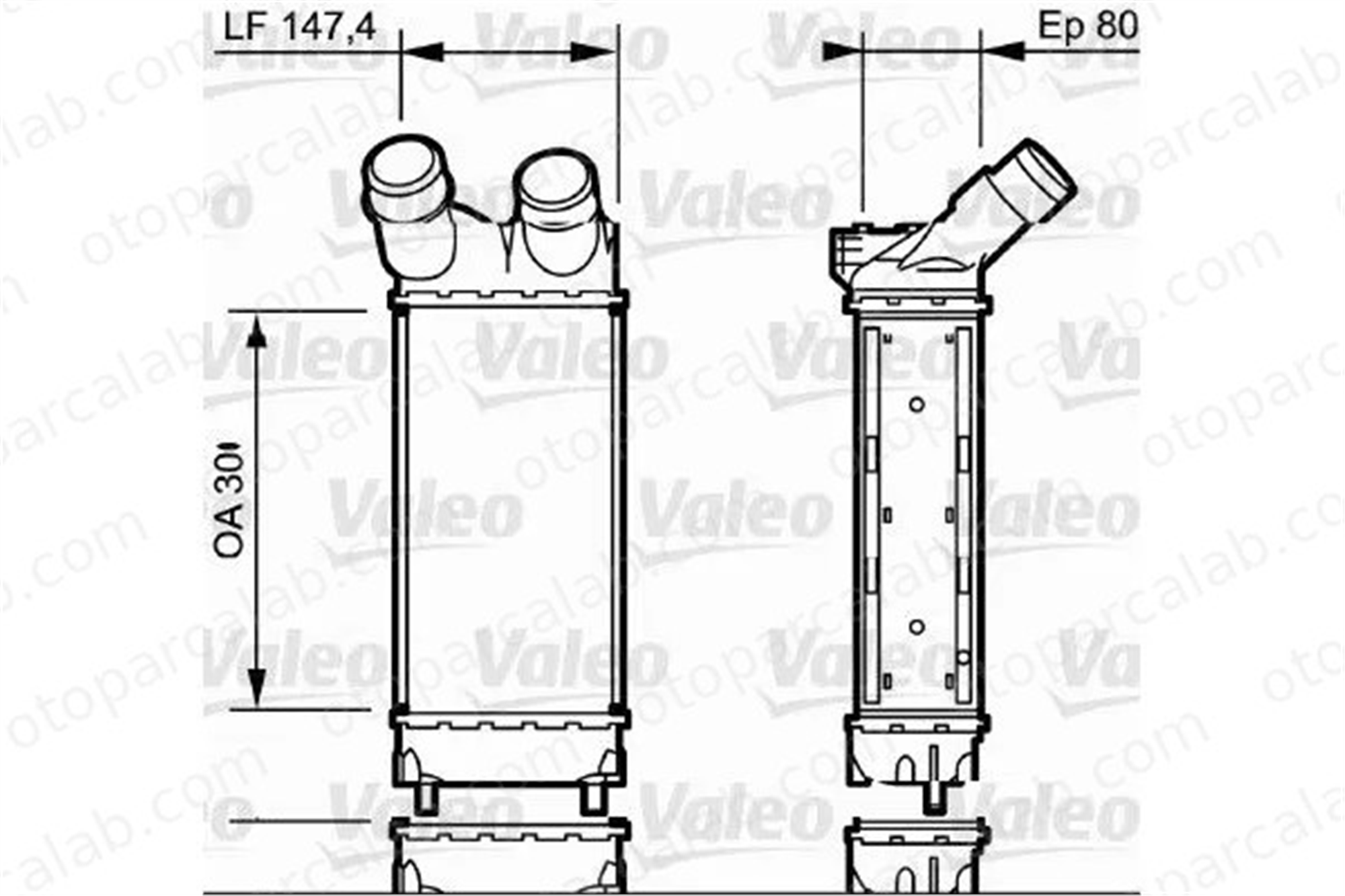 ORIS IPE505080 Turbo Radyatörü ORİS IPE505080 CITROËN BERLINGO Kasa/büyük limuzin BERLINGO MULTISPACE 384L9 0384-L9