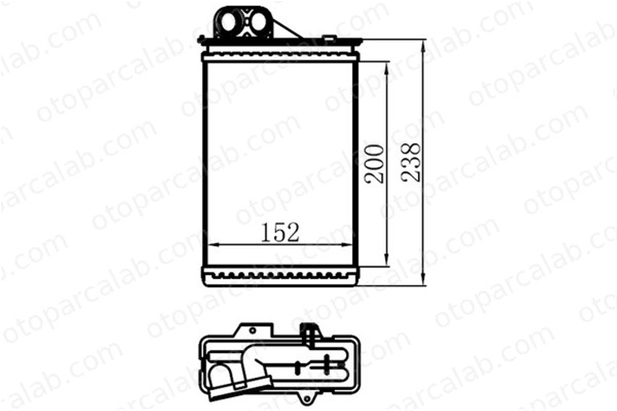 ORIS KCI008032 Kalorifer Radyatörü ORİS KCI008032 CITROËN C5 I Break C5 I 6448J8