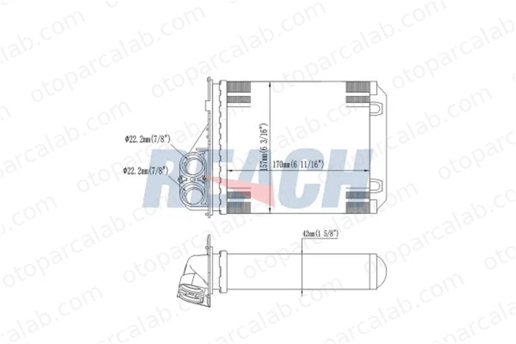 ORIS KDC012 Kalorifer Radyatörü ORİS KDC012 DACIA DUSTER LOGAN 6001547484 6001549894