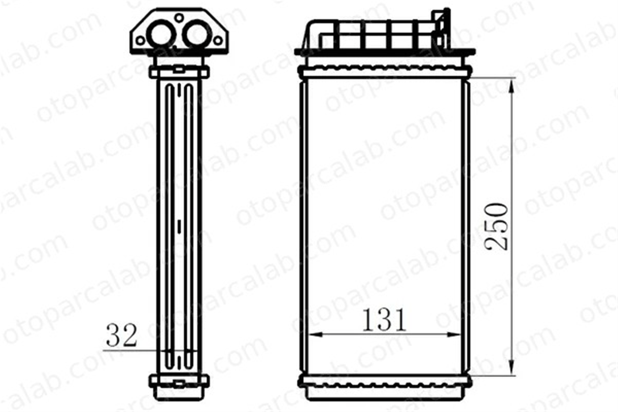 ORIS KFI009032 Kalorifer Radyatörü ORİS KFI009032 FIAT MAREA BRAVO I 60813252 46721967