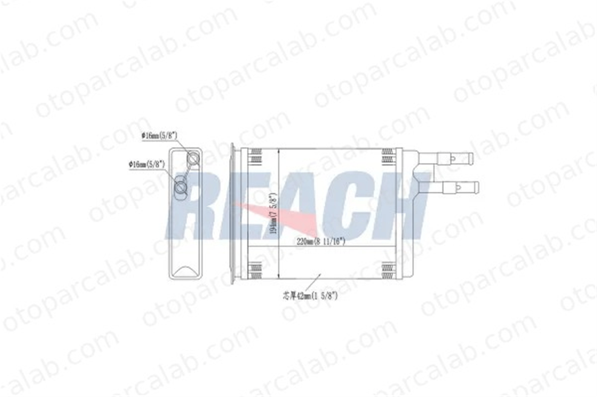 ORIS KFI013 Kalorifer Radyatörü ORİS KFI013 FIAT DUCATO Panelvan/Van DUCATO Platform şasi 1307156080 1320774080